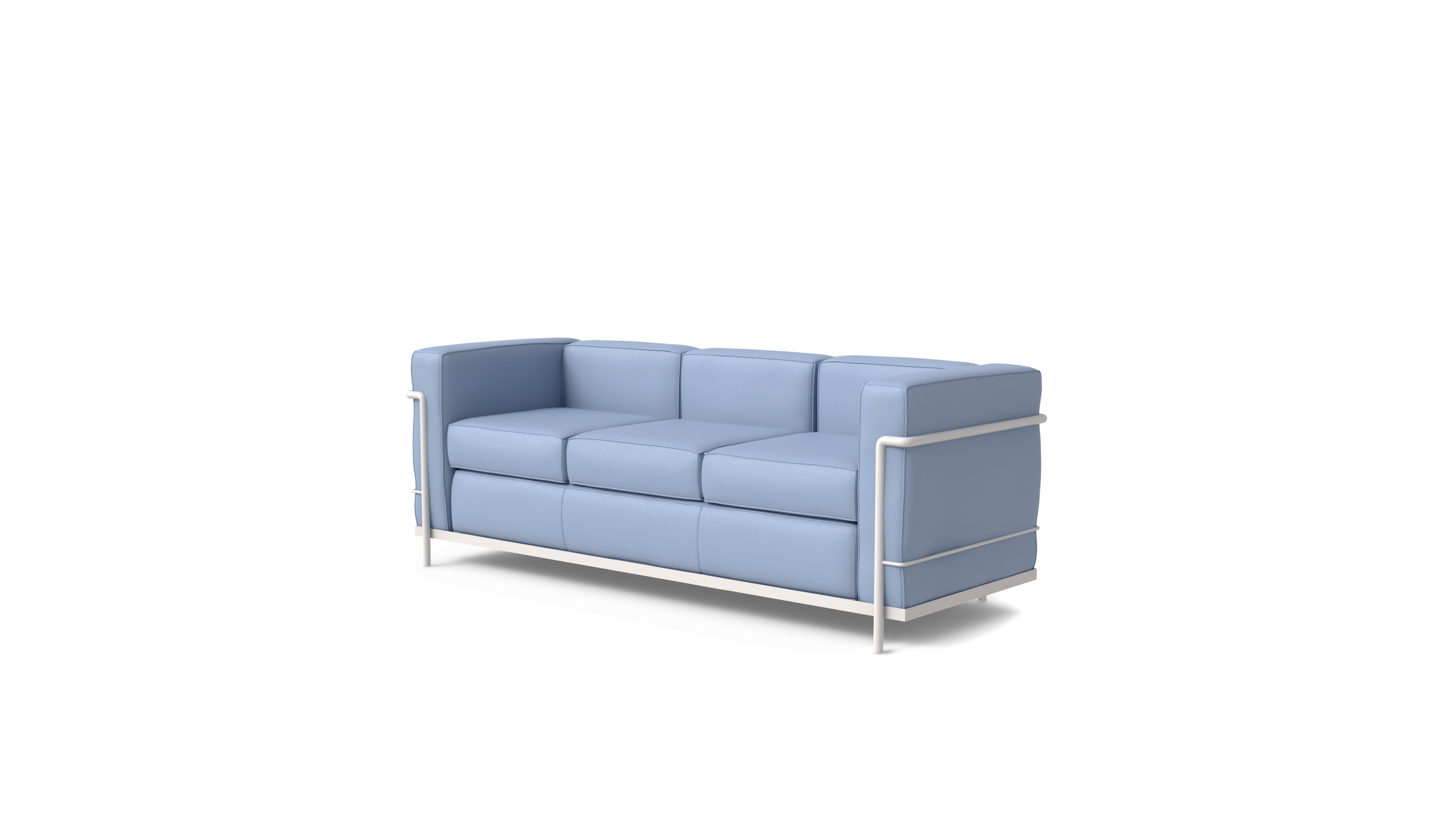 Le Corbusier LC2 Sofa Three-Seater in The USA and Canada - Front Angle