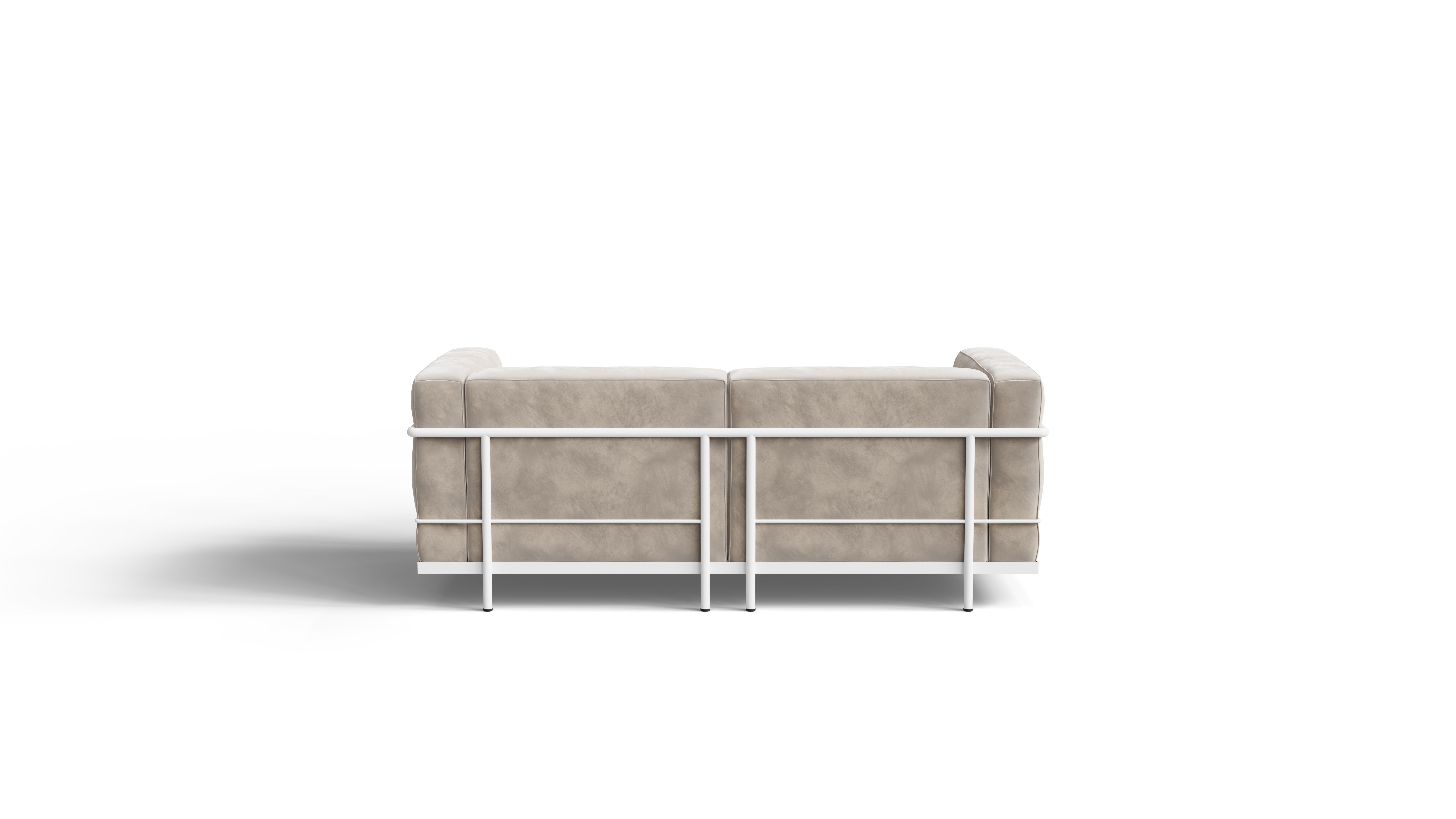 Le Corbusier LC3 Confort Grand Modèle Sofa Two-Seater Loveseat in Canada and the USA - Back, Fabric Model
