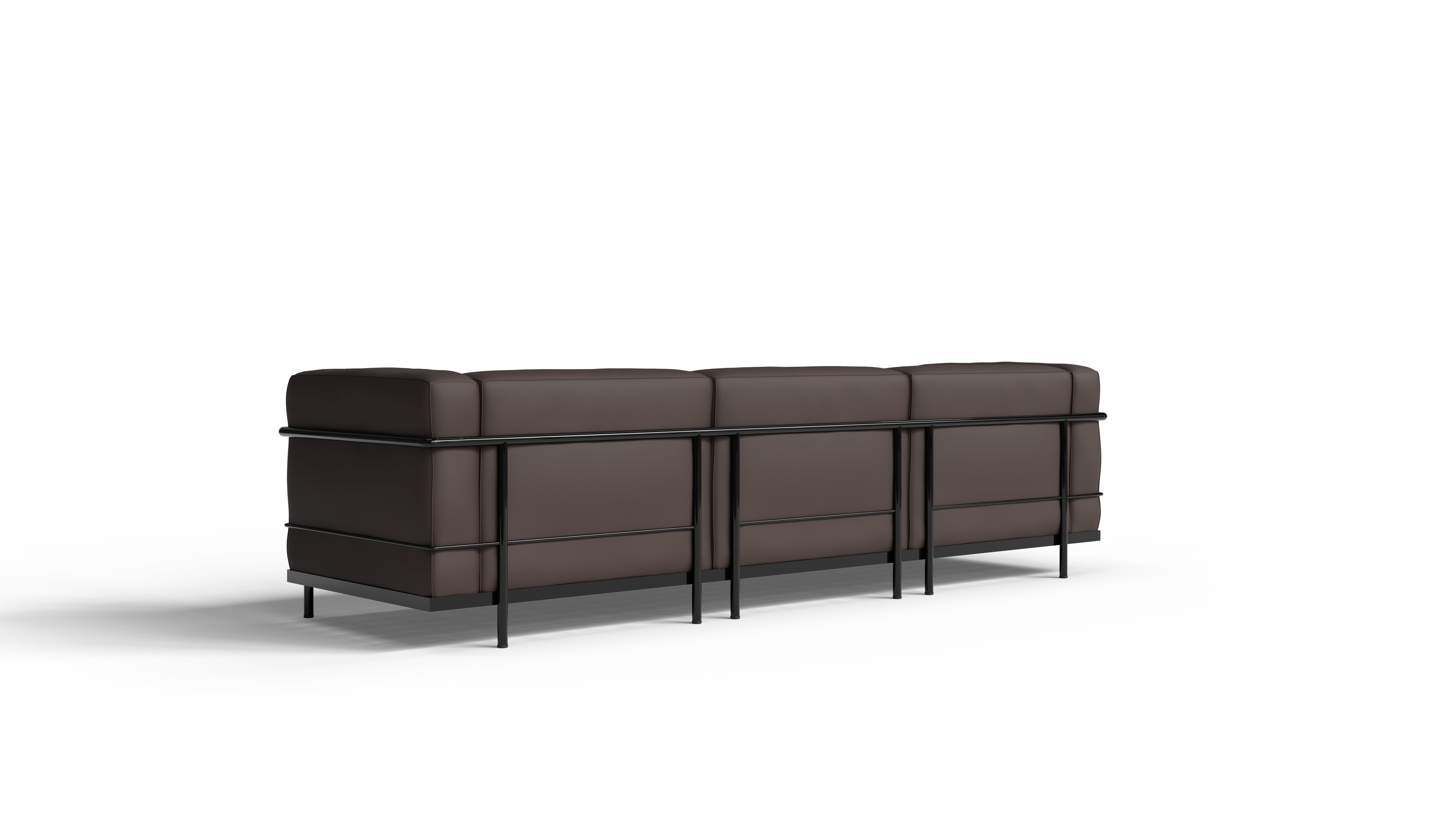 Le Corbusier LC3 Sofa in Canada and the USA LC3 Confort Grand Modèle Sofa Three-Seater - Back Angle