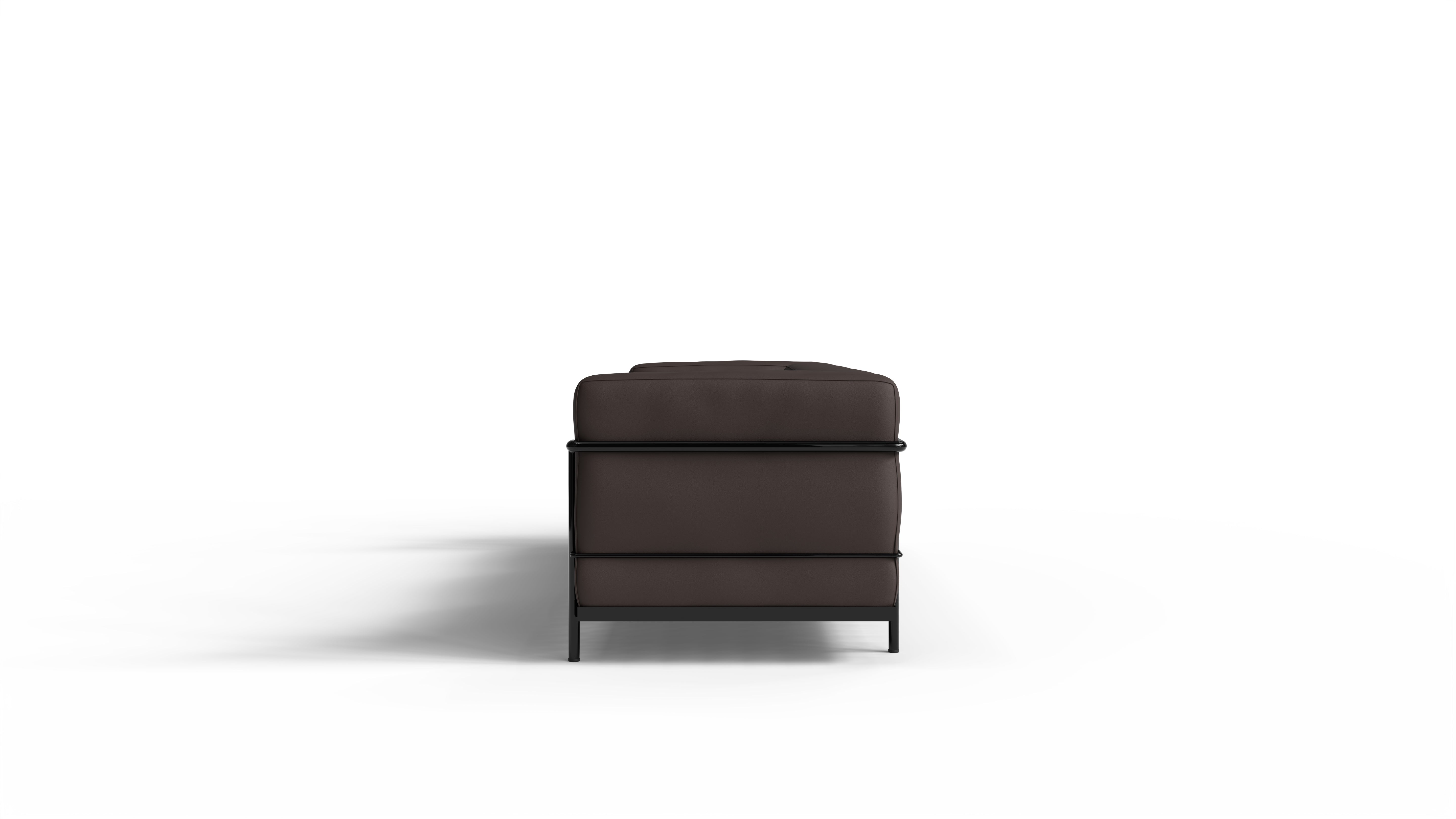 Le Corbusier LC3 Sofa in Canada and the USA LC3 Confort Grand Modèle Sofa Three-Seater - Side