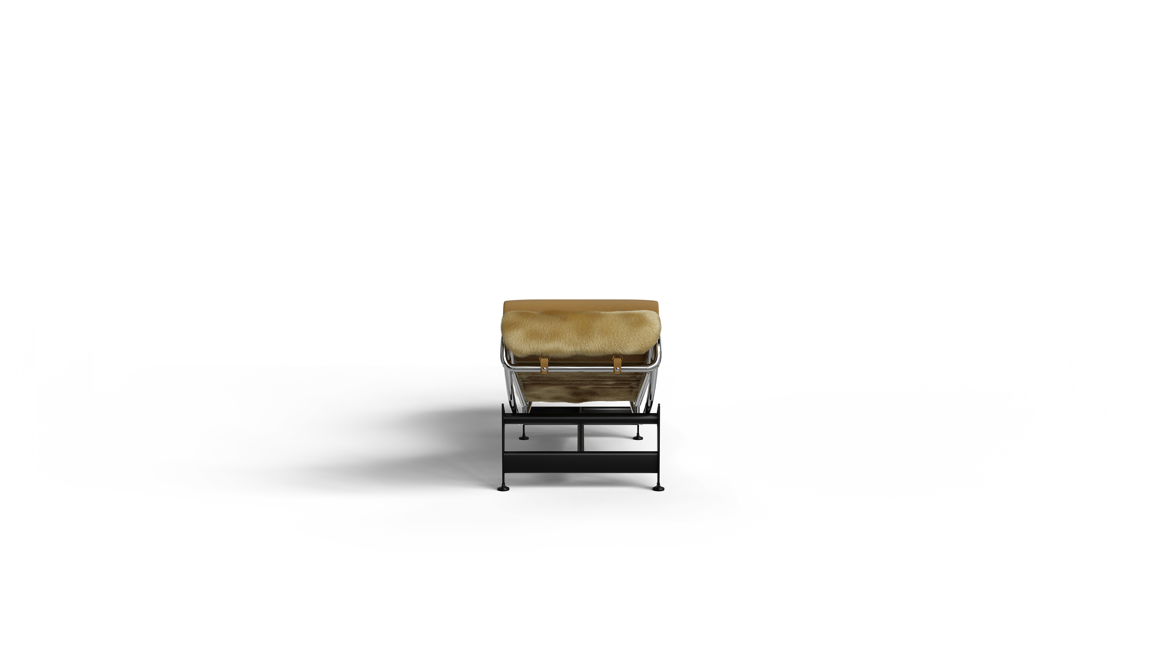 LC4 Chaise Lounge: Gold Haired Hide