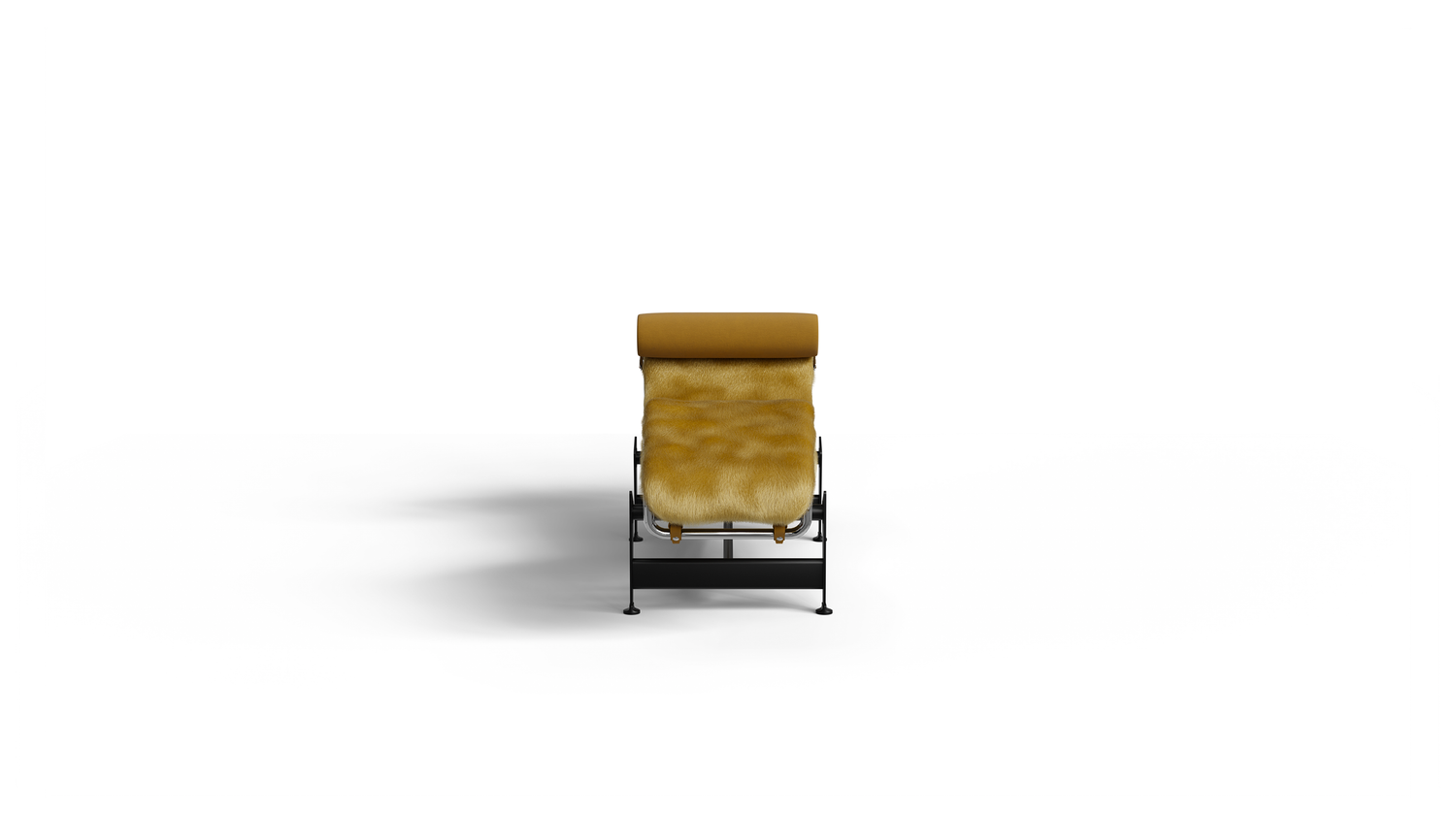 LC4 Chaise Lounge: Gold Haired Hide