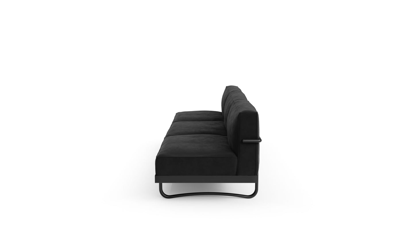 Le Corbusier LC5 3-Seat Sofa in Canada and the USA 5 Canapé, Appartement Le Corbusier - Side