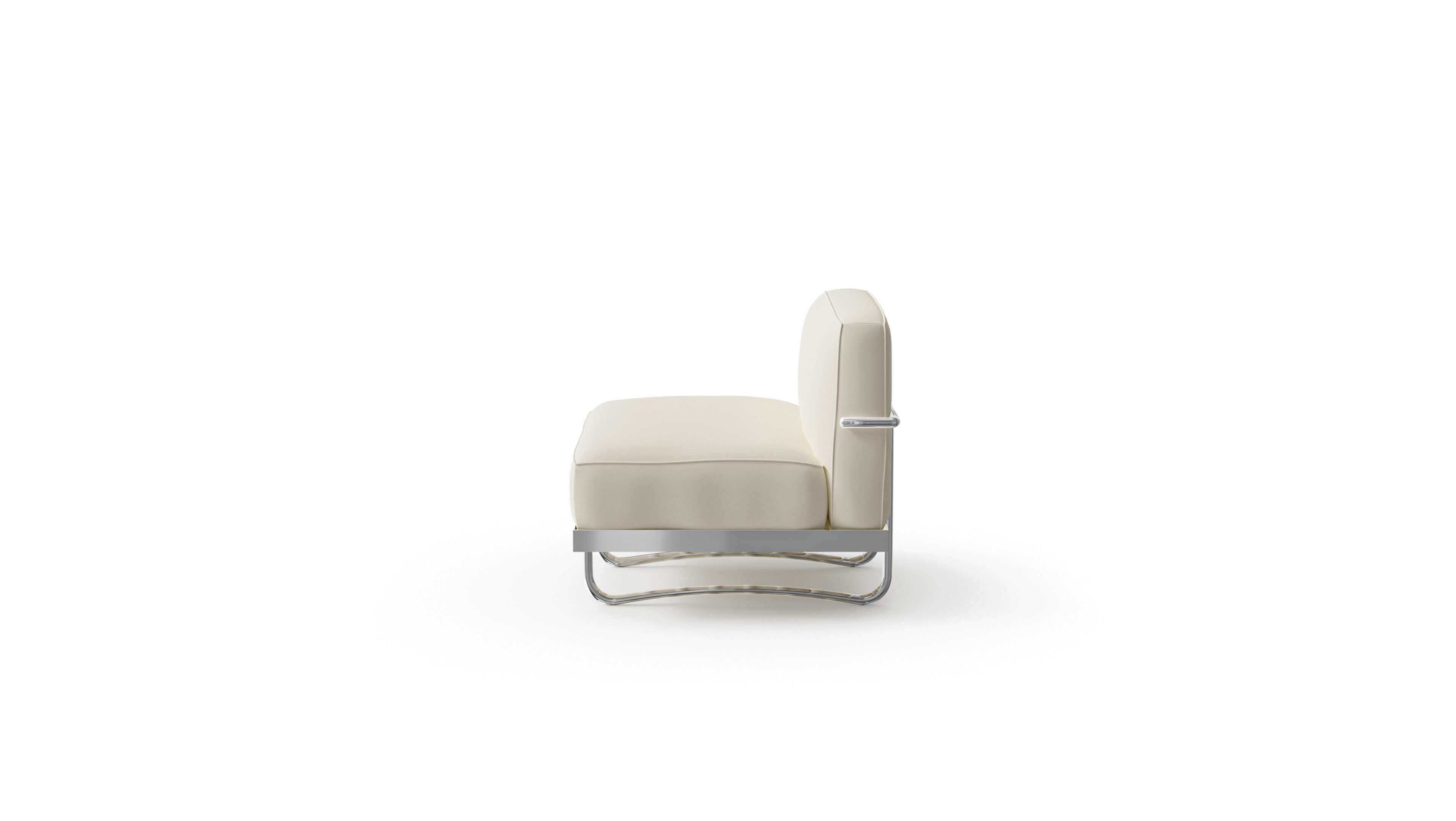 Le Corbusier LC5 Armchair in Canada and the USA 5 Canapé, Appartement Le Corbusier - Side