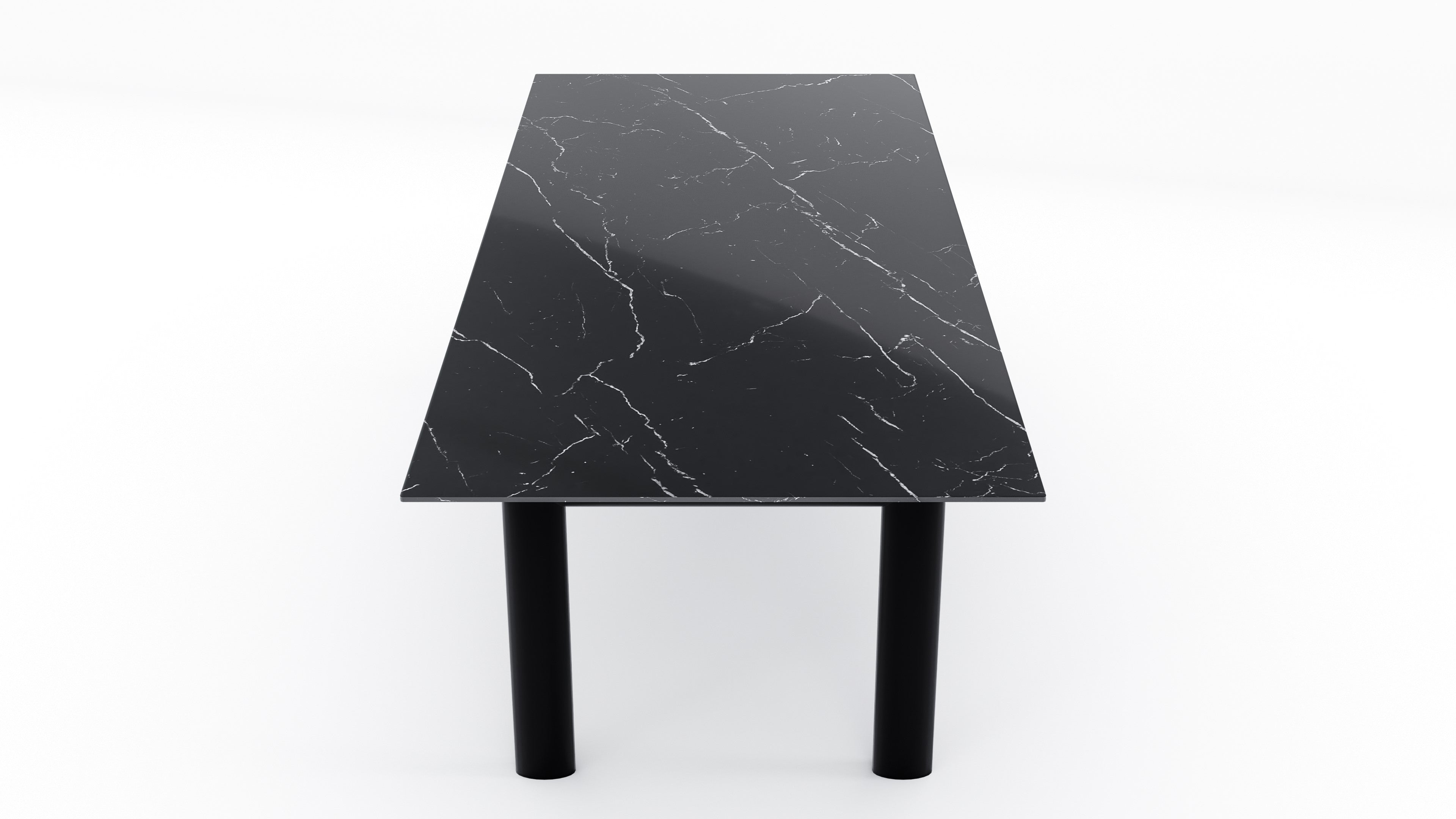 Le Corbusier LC6 Table Tube d’Avion Dining Table in Canada and the USA Stone - Closeup