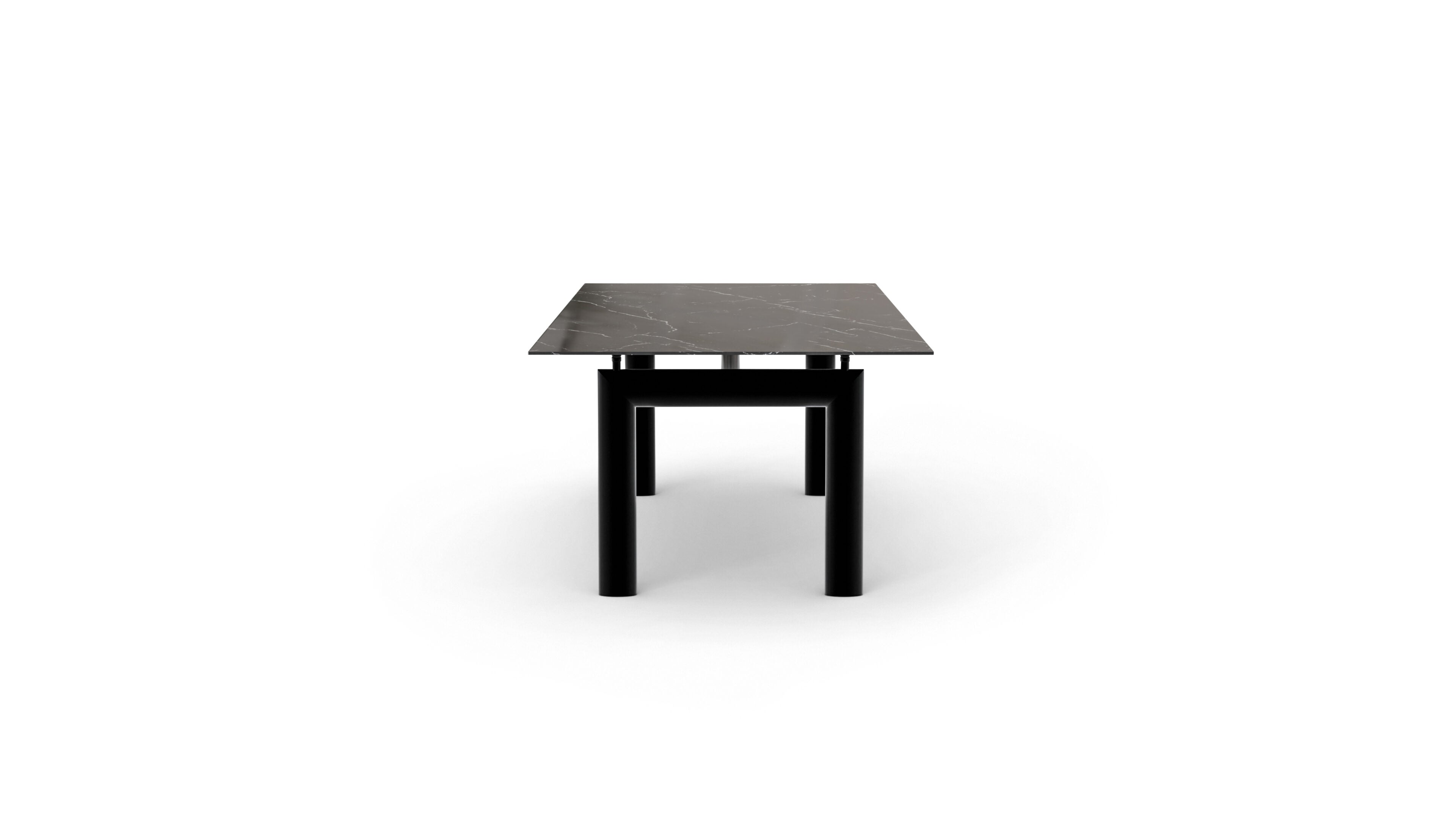 Le Corbusier LC6 Table Tube d’Avion Dining Table in Canada and the USA Stone - Side