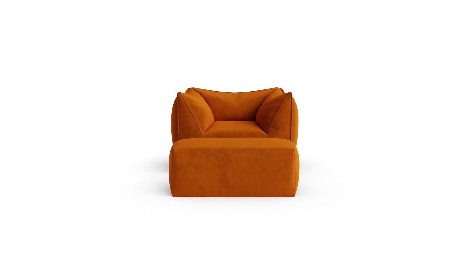 Mario Bellini Le Bambole Armchair & Pouf Ottoman in Canada and the USA - Front