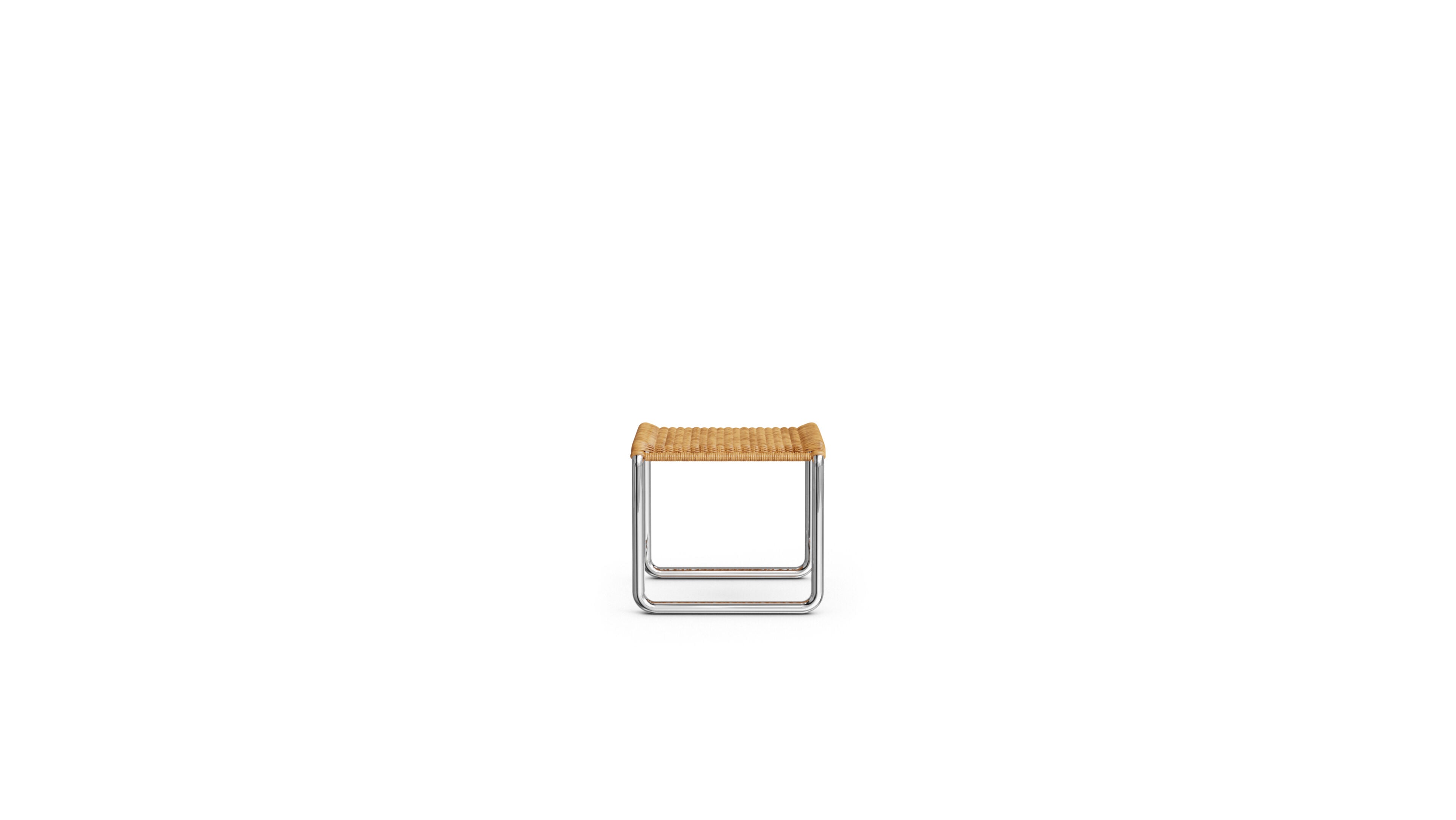 Mies van der Rohe MR Stool Rattan in Canada and the USA - Front