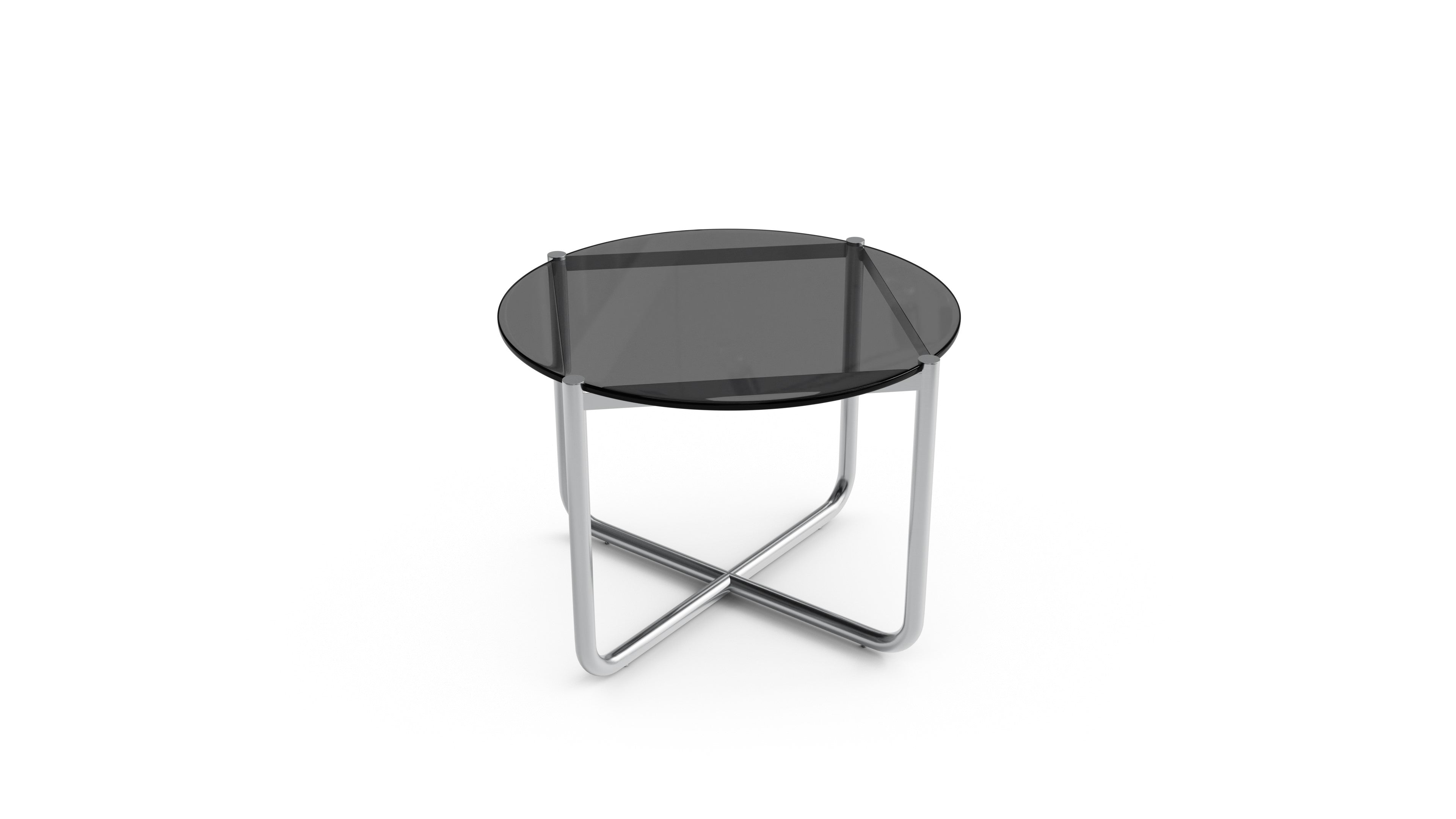 Mies van der Rohe MR Table in Canada and the USA MR90T Tinted Glass - Closeup 2