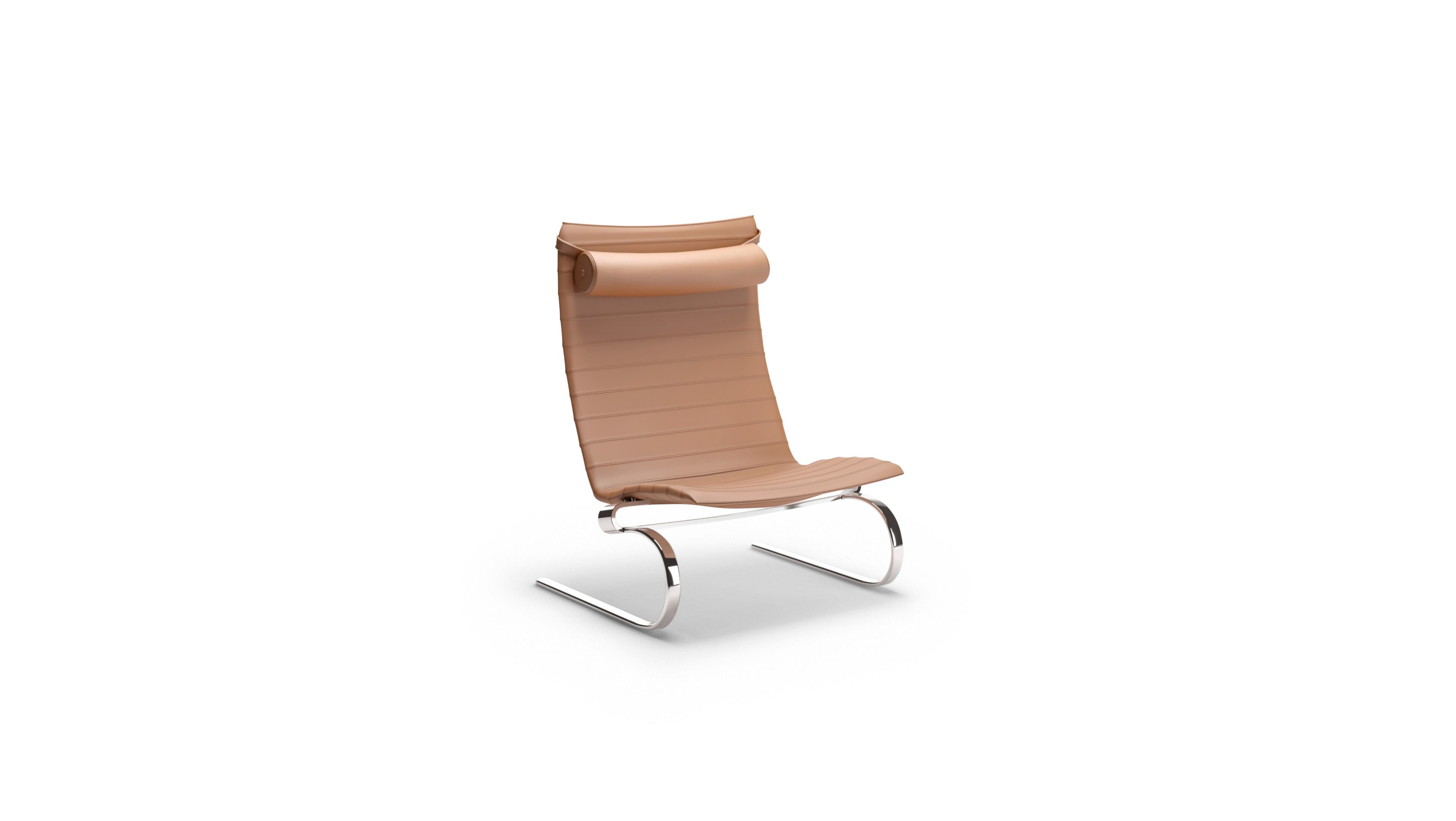PK20 Lounge Chair Poul Kjærholm in Canada and the USA Hide - Front Angle