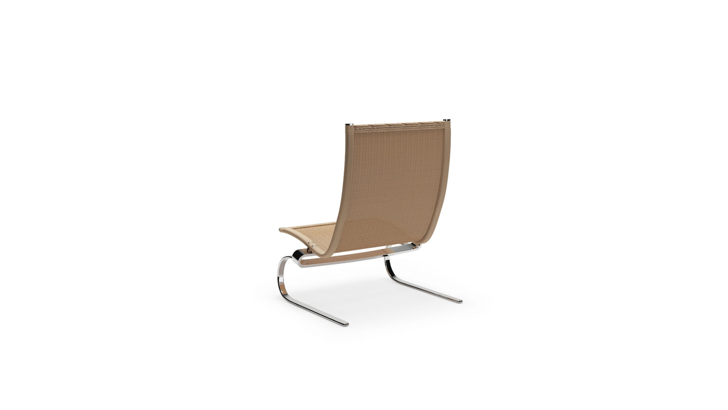 PK20 Lounge Chair Poul Kjærholm in Canada and the USA Rattan Wicker - Back Angle