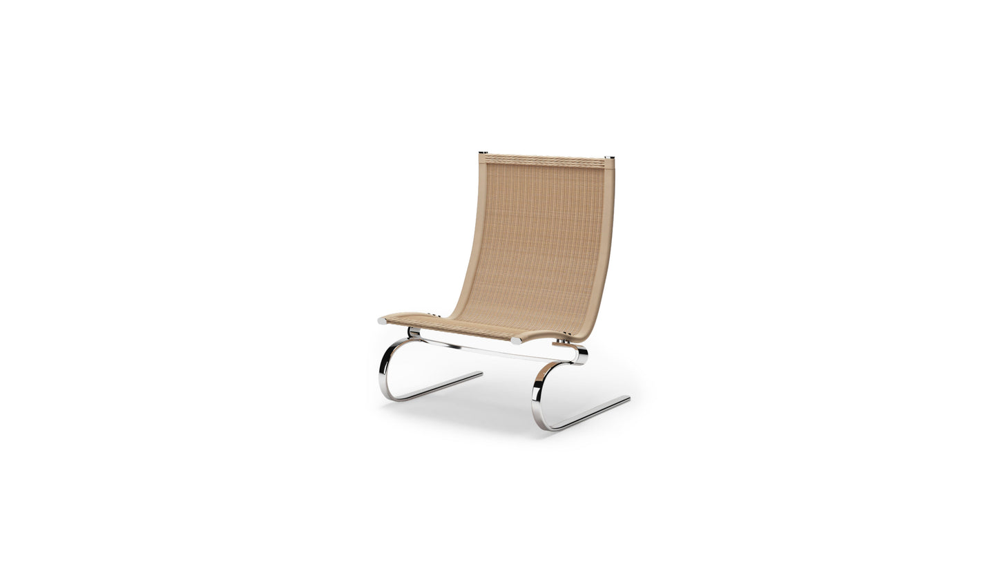 PK20 Lounge Chair Poul Kjærholm in Canada and the USA Rattan Wicker - Front Angle 2