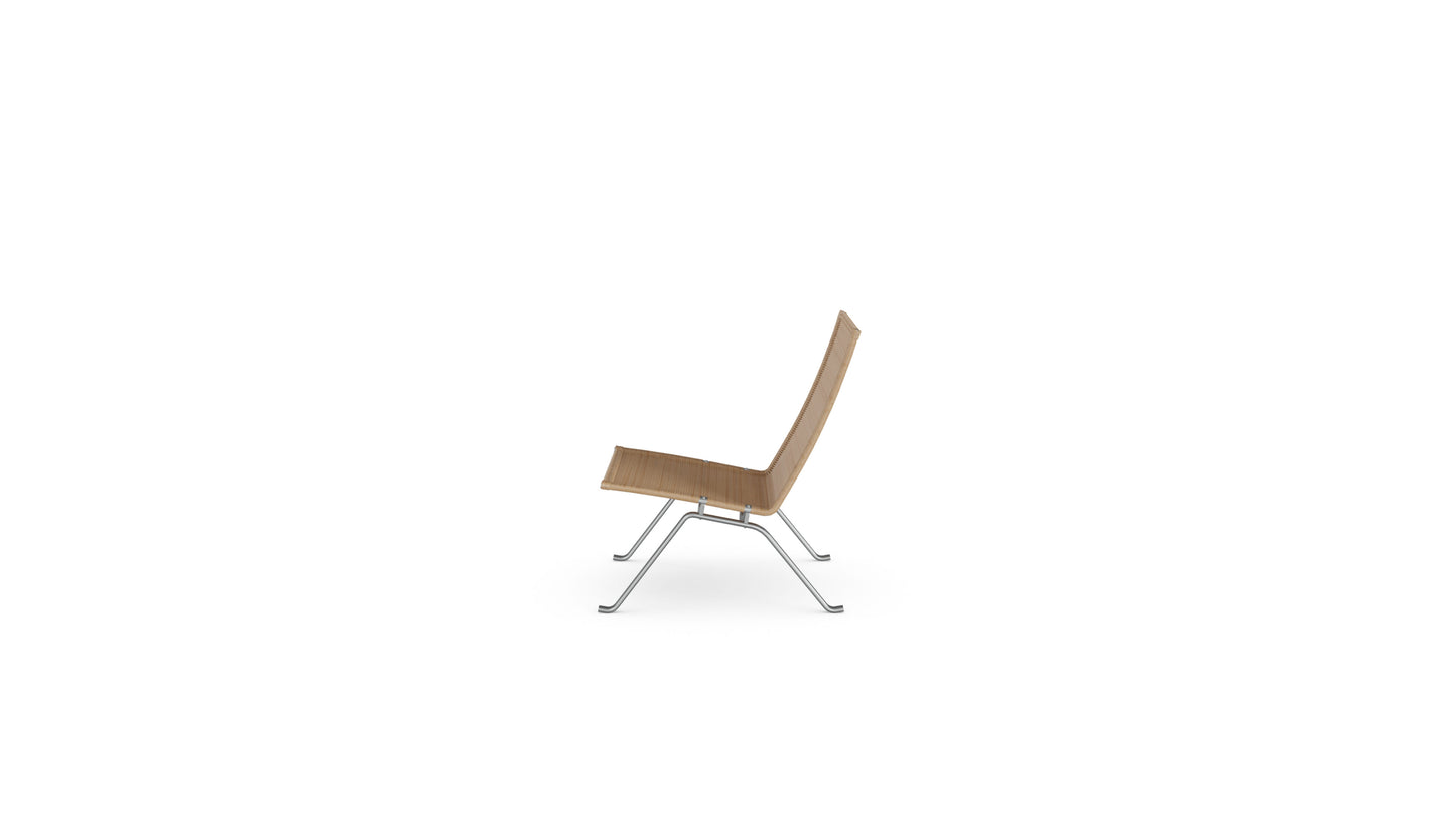 PK22 Lounge Chair Poul Kjærholm in Canada and the USA Rattan Wicker - Side