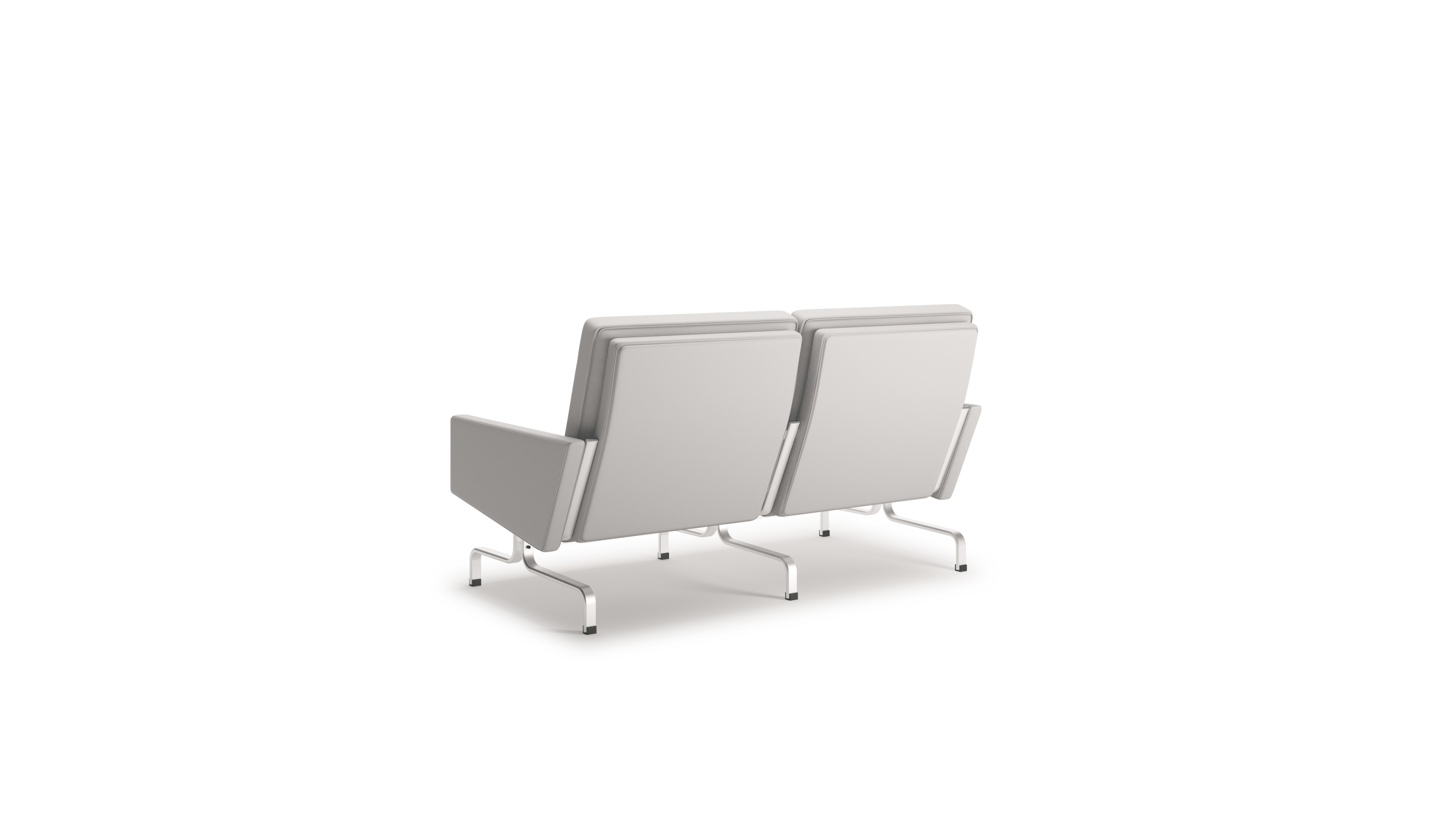 PK31 Loveseat Poul Kjærholm in Canada and the USA Model PK31-2 - Back Angle
