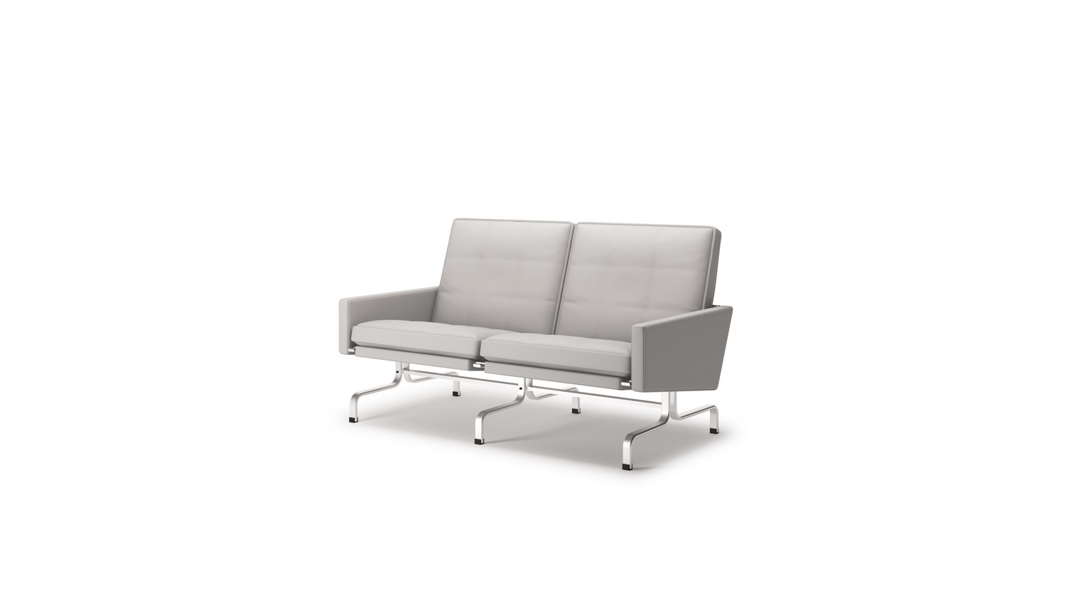 PK31 Loveseat Poul Kjærholm in Canada and the USA Model PK31-2 - Front Angle 2