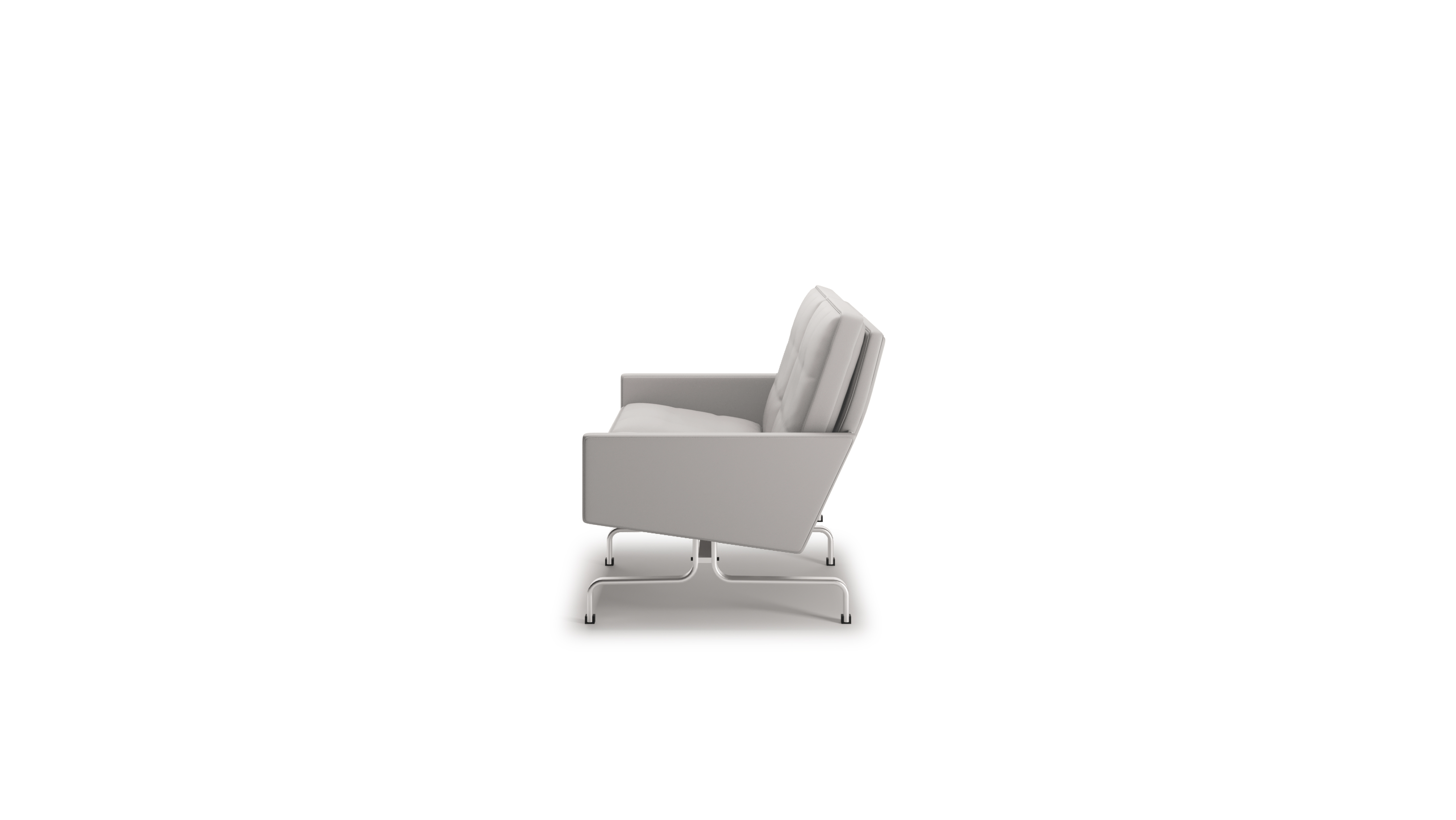 PK31 Loveseat Poul Kjærholm in Canada and the USA Model PK31-2 - Side
