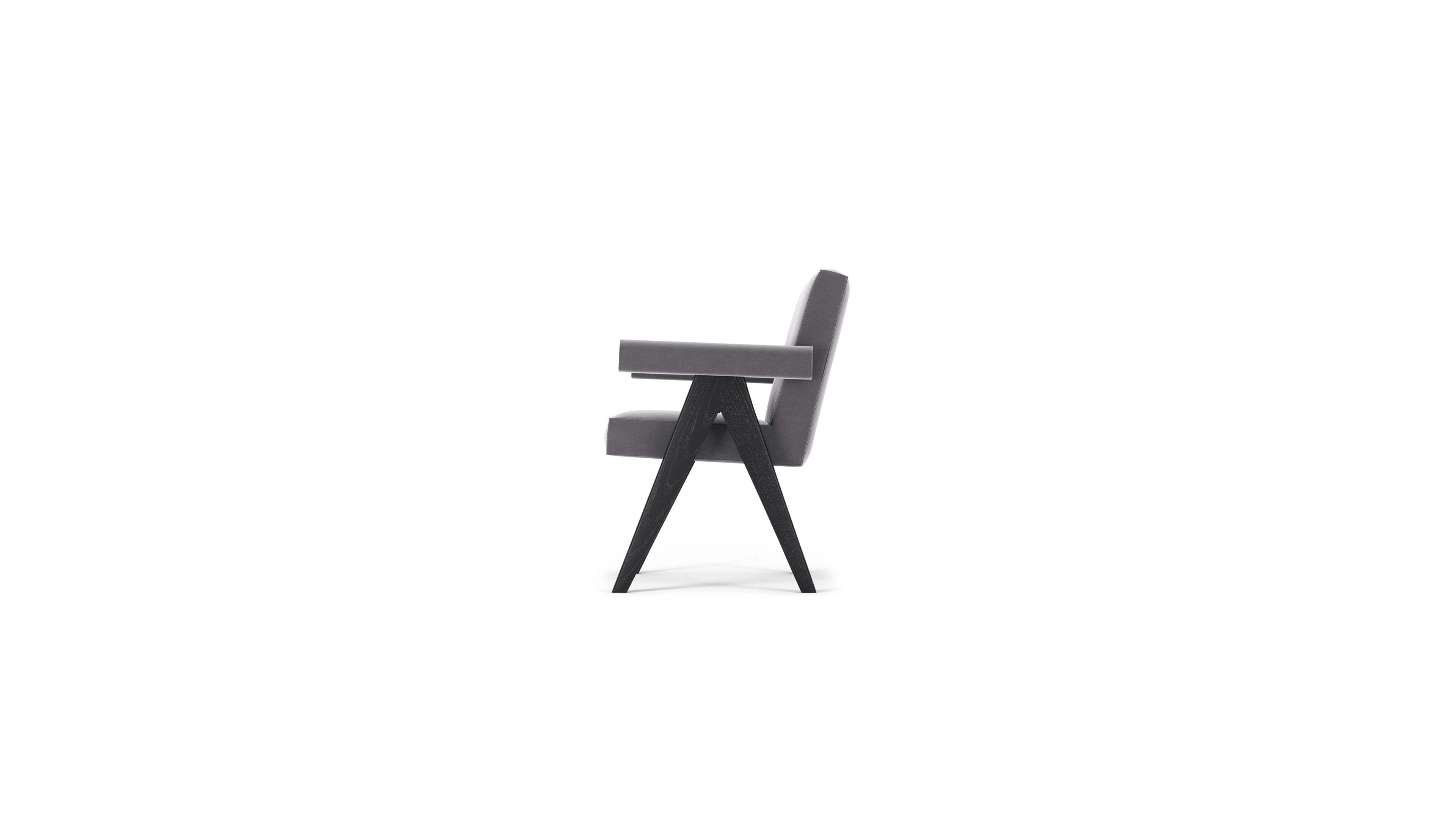 Pierre Jeanneret Committee Chair 062 Chandigarh in Canada and the USA - Side
