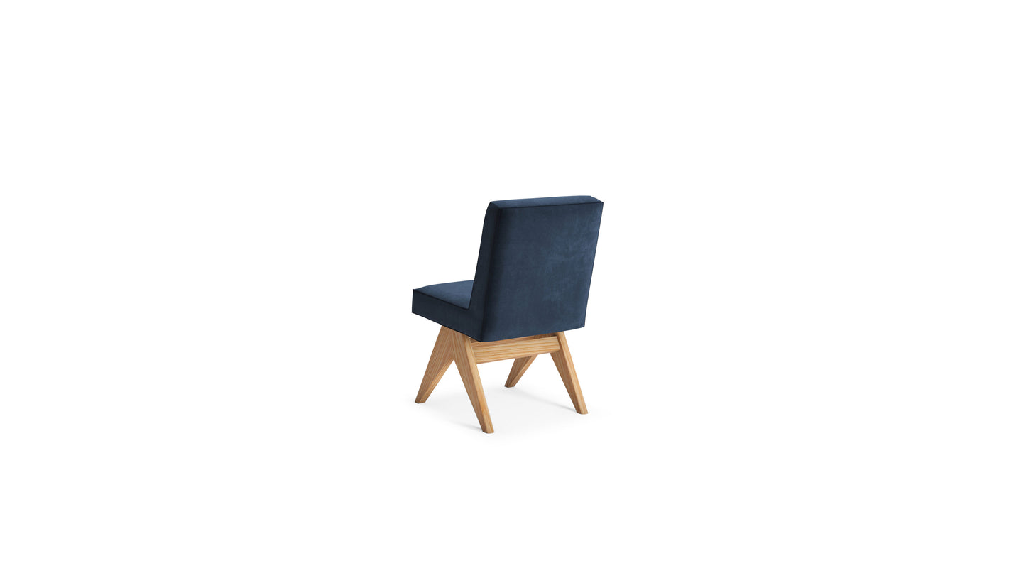 Pierre Jeanneret Committee Chair Chandigarh Side Chair in Canada and the USA - Back Angle