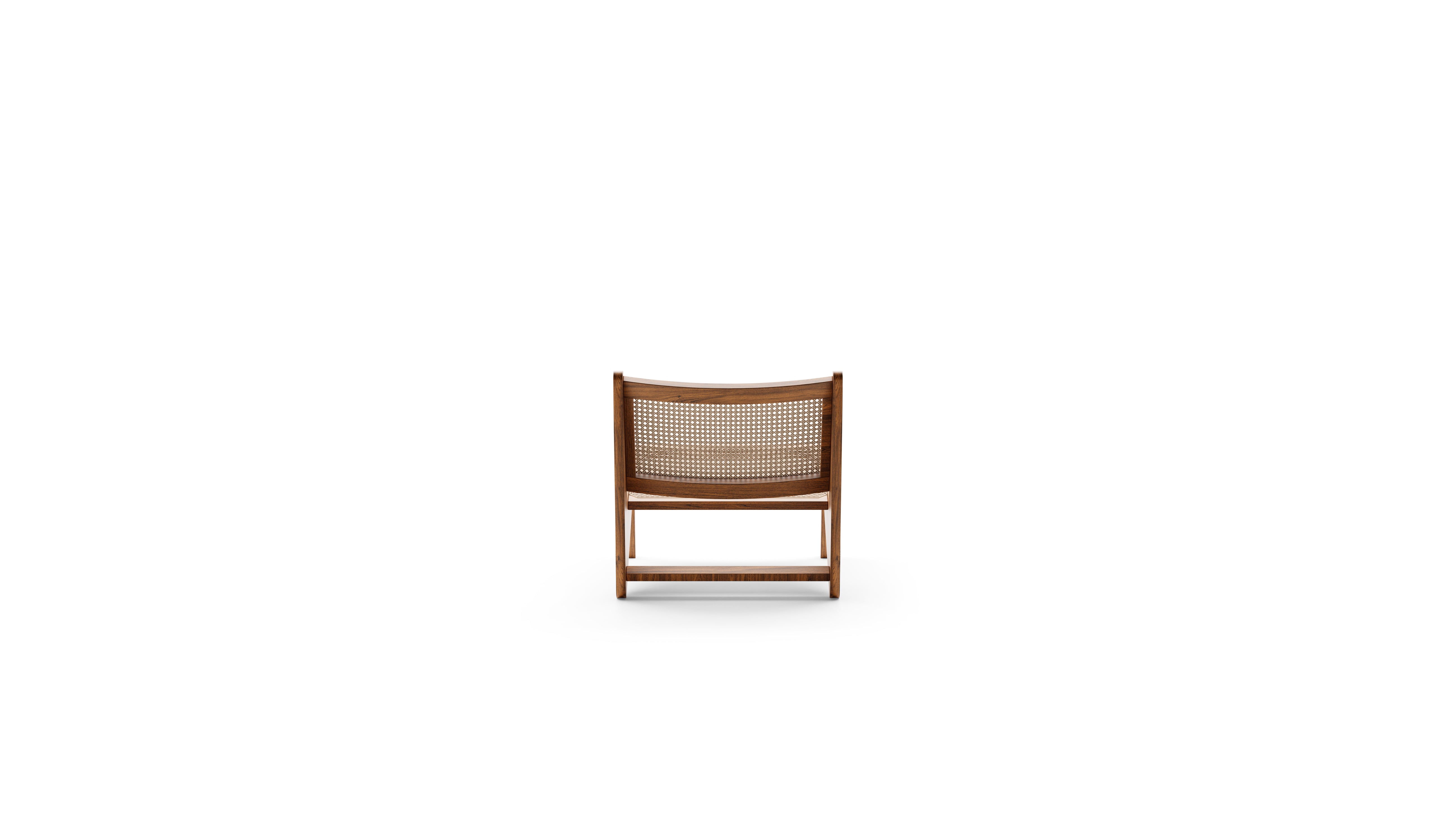 Pierre Jeanneret Kangaroo Armchair 058 in Canada and the USA - Back