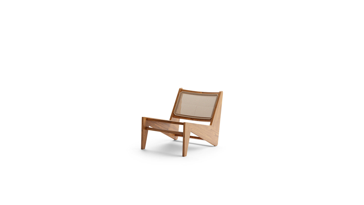 Pierre Jeanneret Kangaroo Armchair 058 in Canada and the USA - Front Angle 2