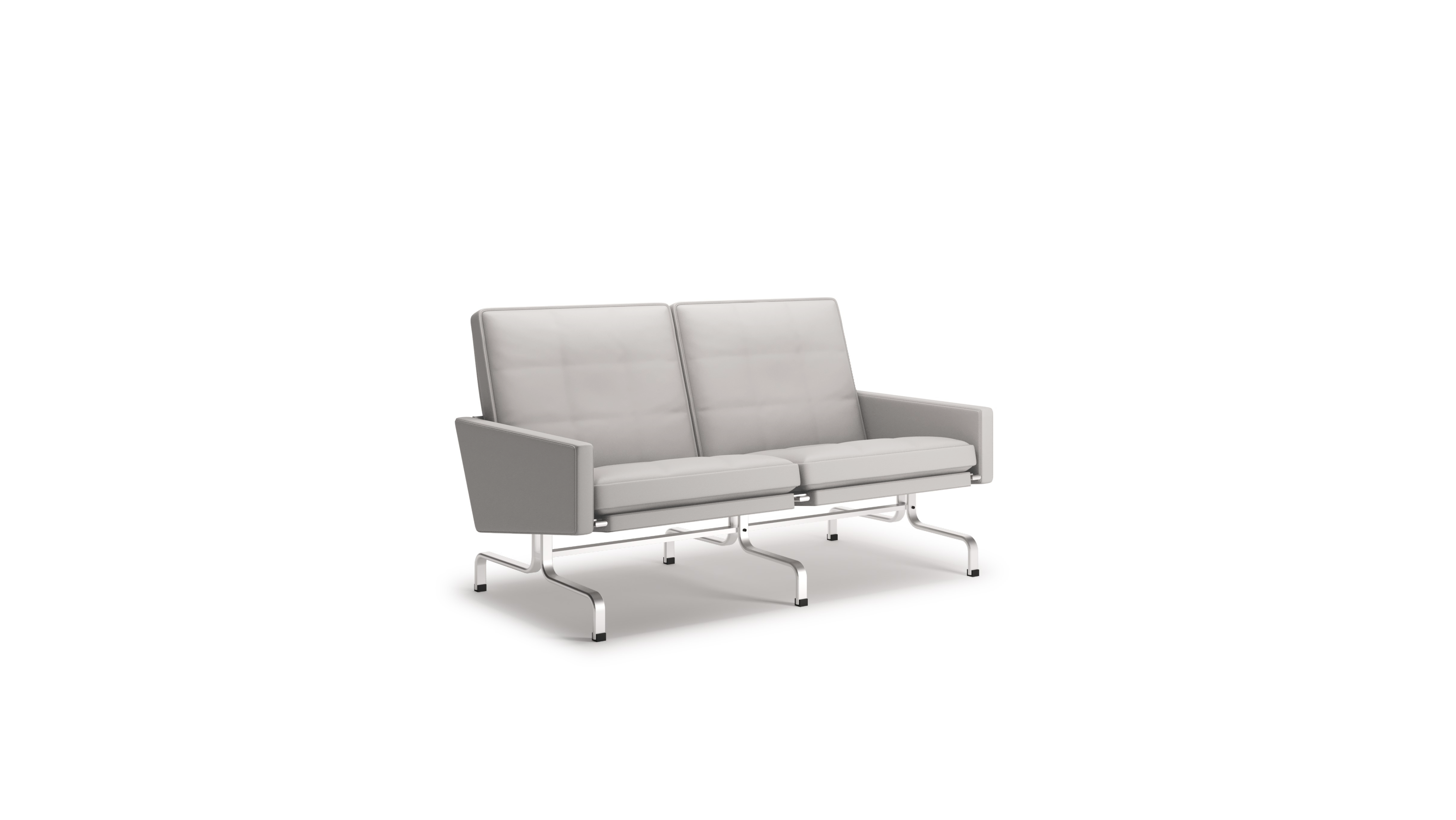 PK31 Loveseat Poul Kjærholm in Canada and the USA Model PK31-2 - Front Angle
