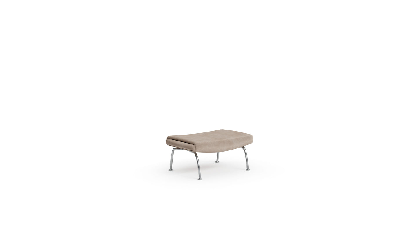 Queen Chair & Ottoman by Hans Wegner and Erik Jørgensen in Canada and the USA Suede - Front Angle One