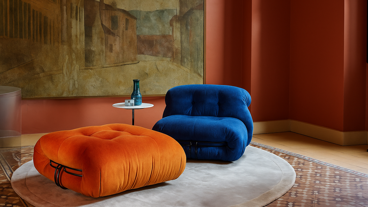 Soriana Armchair By Afra and Tobia Scarpa in New York, in the USA, in Canada, lifestyle image by Archetype Forms