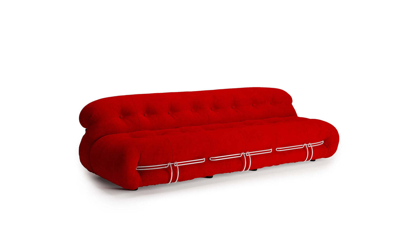 Soriana Sofa Three-Seater Sofa by Afra & Tobia Scarpa in Canada and the USA Cassina-Style - Front Angle 2