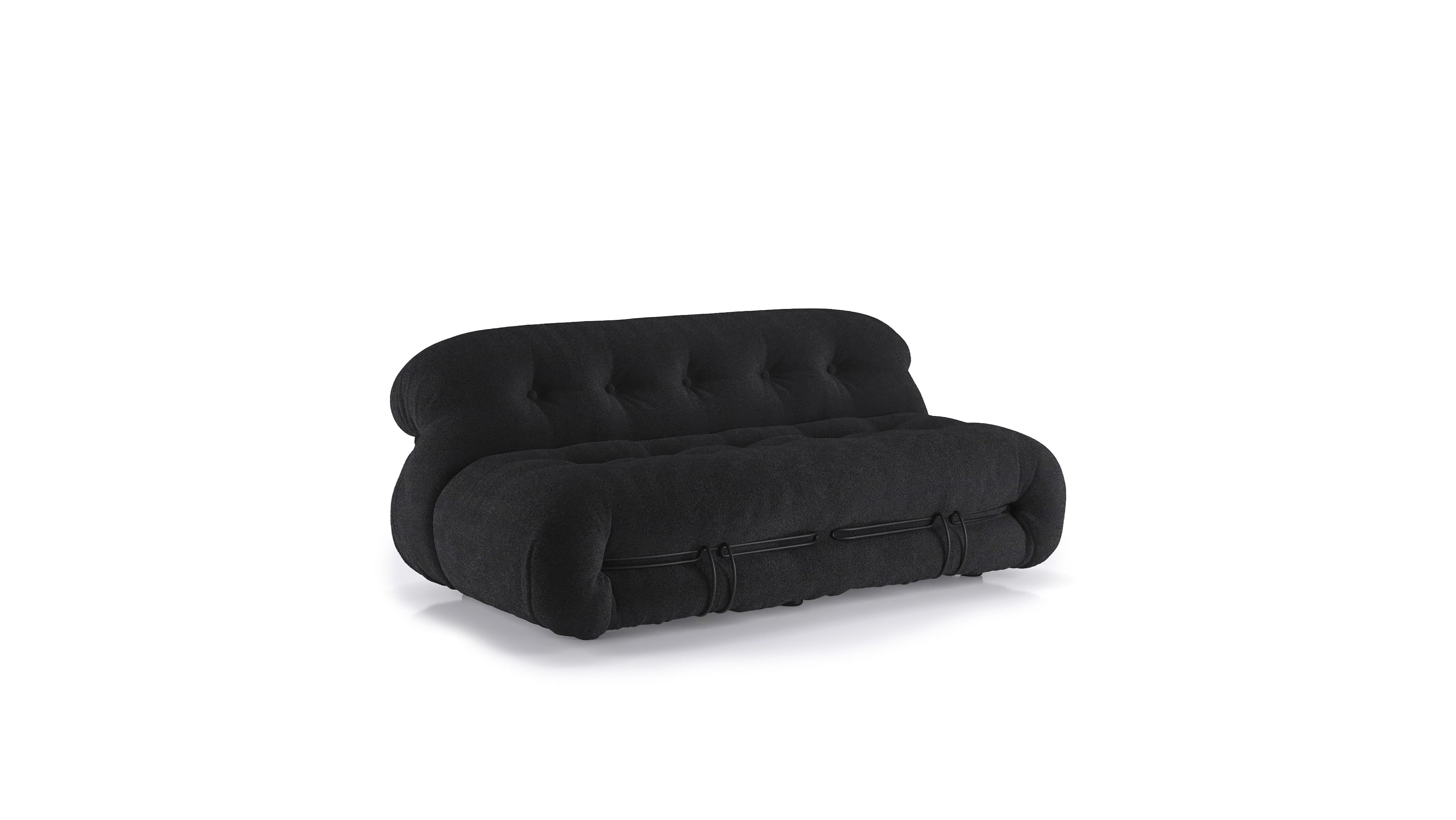Soriana Sofa Two-Seater Loveseat by Afra & Tobia Scarpa in Canada and the USA Cassina-Style - Front Angle 2