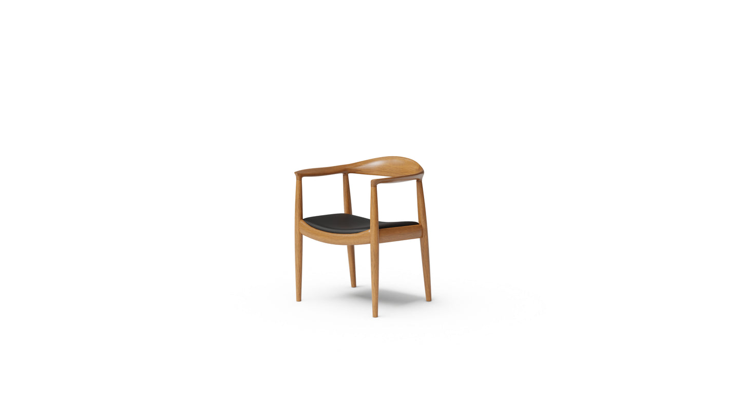 The Round Chair by Hans J. Wegner Round Chair in Canada and the USA PP503 & JH503 - Front Angle 2