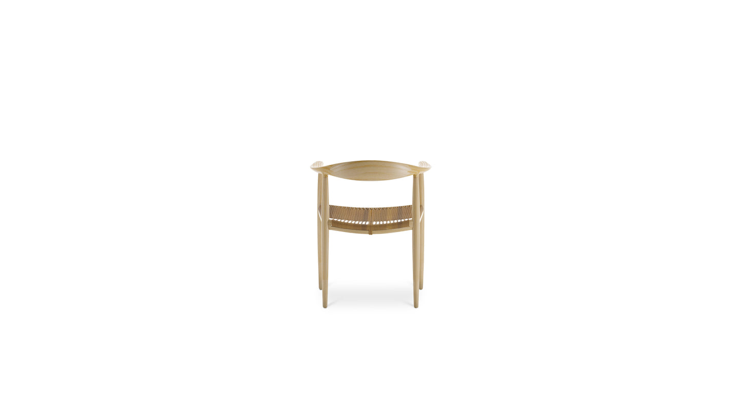 The Round Chair by Hans J. Wegner in Canada and the USA PP501 Cane Wicker Rattan - Back