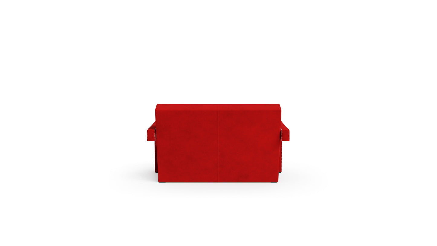 Utrecht Sofa Straight Two-Seater Loveseat by Gerrit Thomas Rietveld in Canada and the USA Cassina-Style - Back