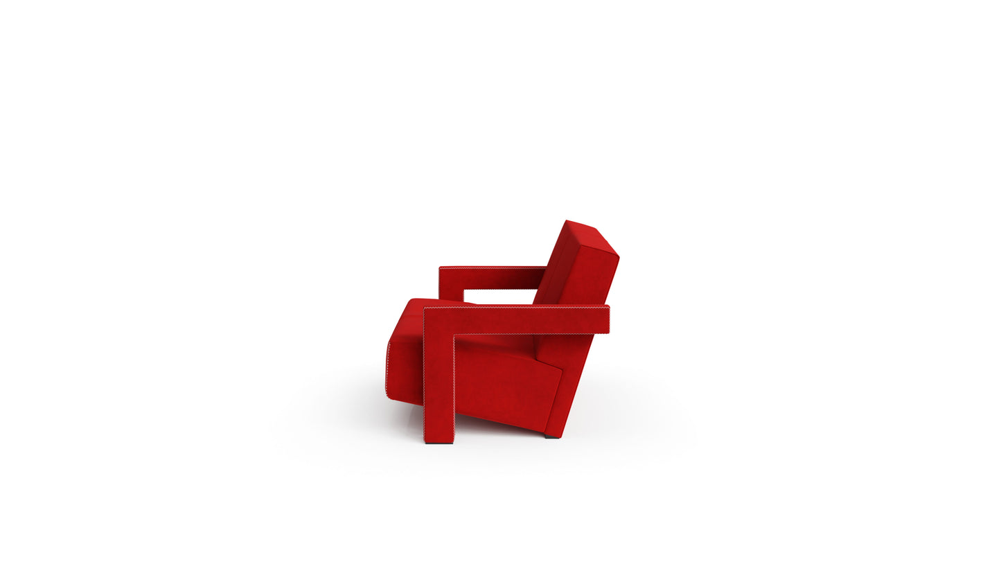 Utrecht Sofa Straight Two-Seater Loveseat by Gerrit Thomas Rietveld in Canada and the USA Cassina-Style - Side