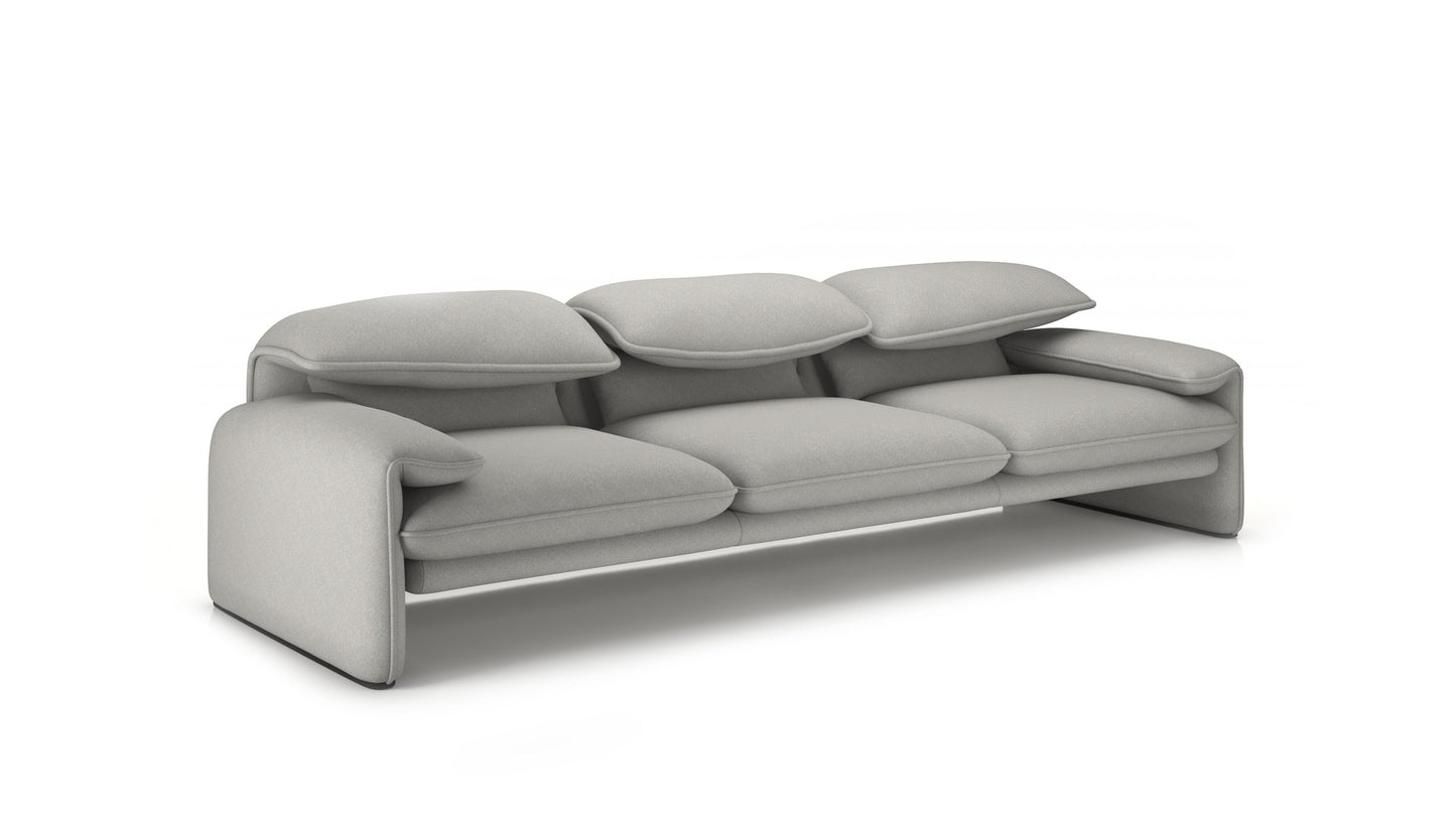 Vico Magistretti Maralunga 3-Seater Sofa in Canada and the USA - Front Angle 2