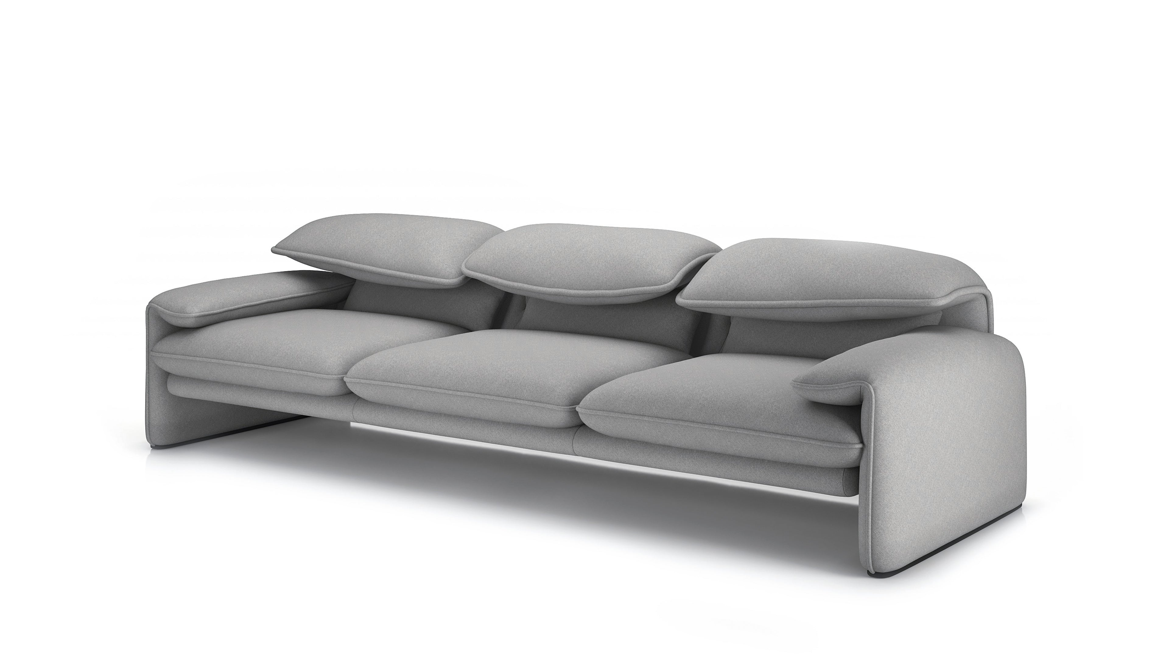 Vico Magistretti Maralunga 3-Seater Sofa in Canada and the USA - Front Angle