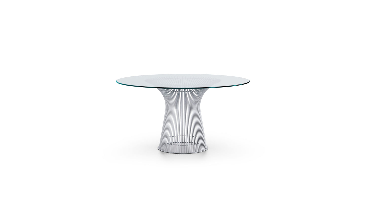 Warren Platner Platner Round Table in Canada and the USA 3716 Platner Dining Table Chrome - Side