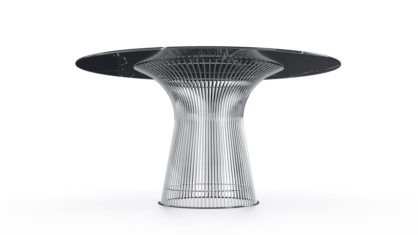 Warren Platner Platner Round Table in Canada and the USA 3716 Platner Dining Table Marble - Closeup Side
