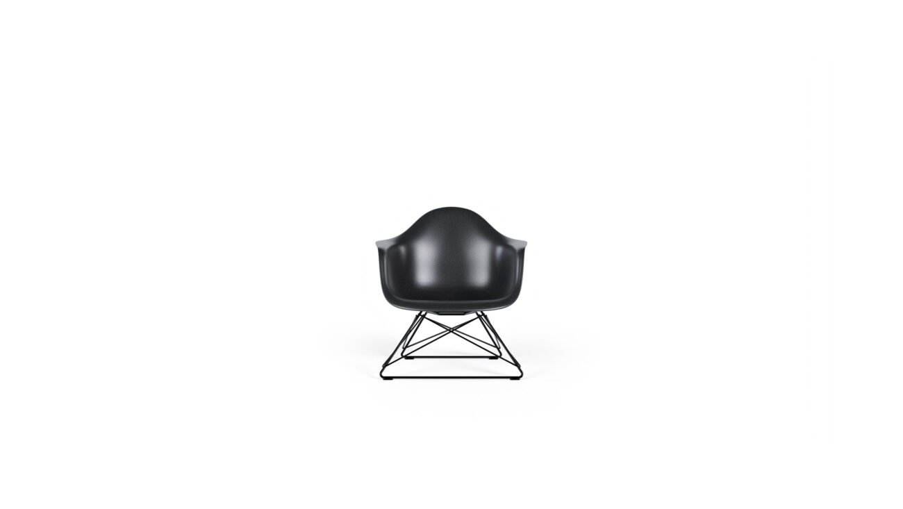 Low Wire Base Molded Fiberglass Armchair DFAR Reproduction by Archetype Forms - Charles & Ray Eames - Front View