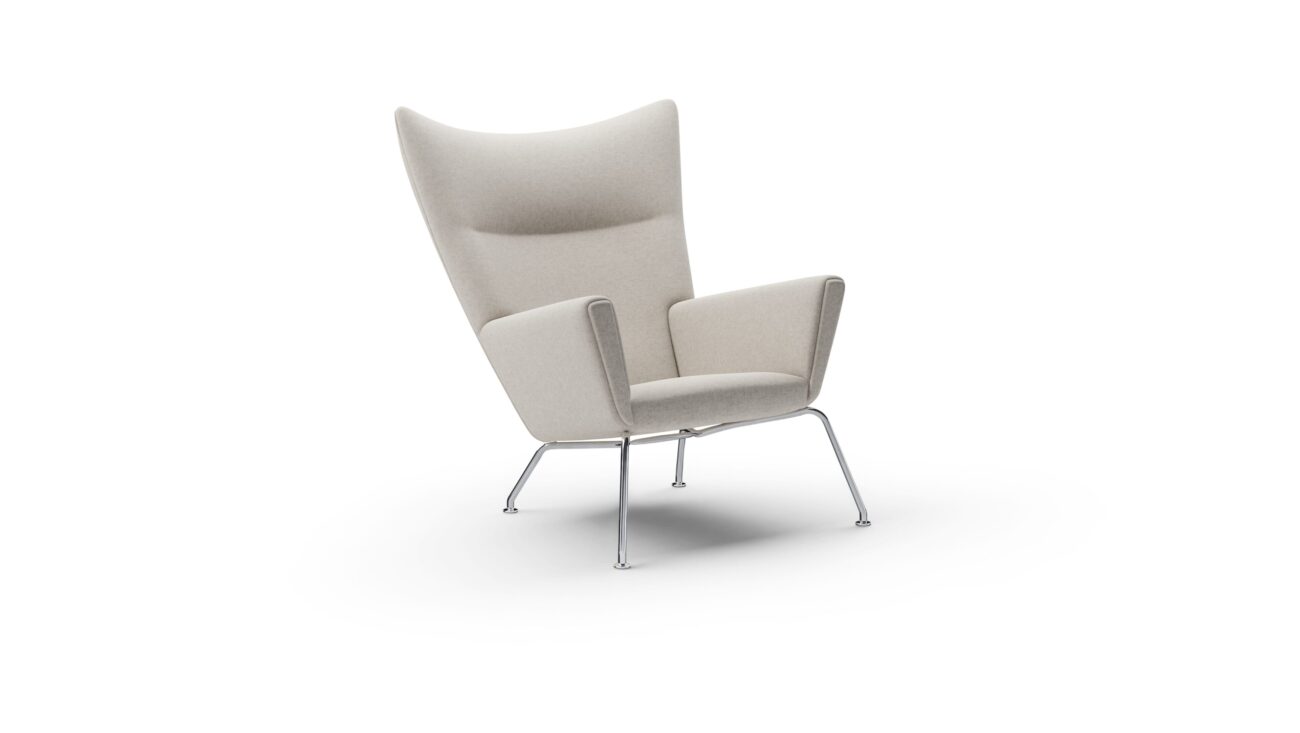 Wing Chair Armchair CH445 Reproduction by Archetype Forms - Hans Wegner - Front Angle-2 View