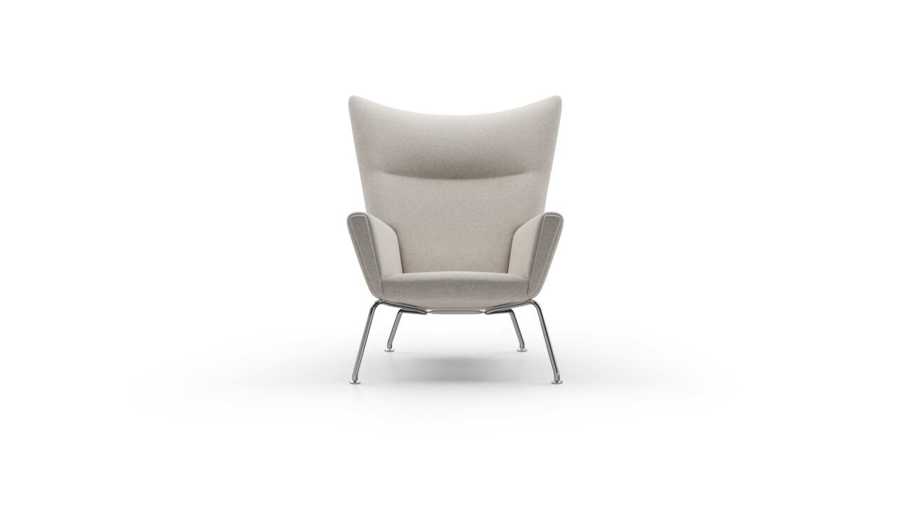 Wing Chair Armchair CH445 Reproduction by Archetype Forms - Hans Wegner - Front View