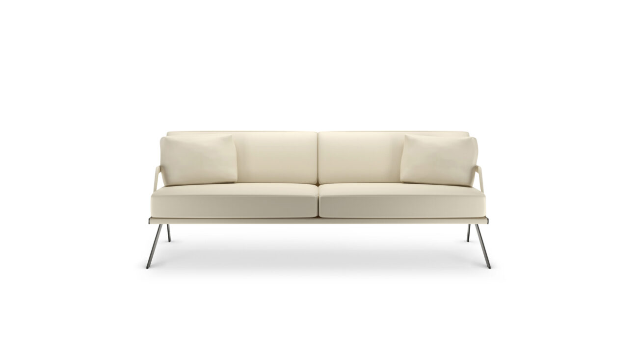 DS-60 Sofa: De Sede 2-Seat Sofa Reproduction by Archetype Forms - Gordon Guillaumier - Front View