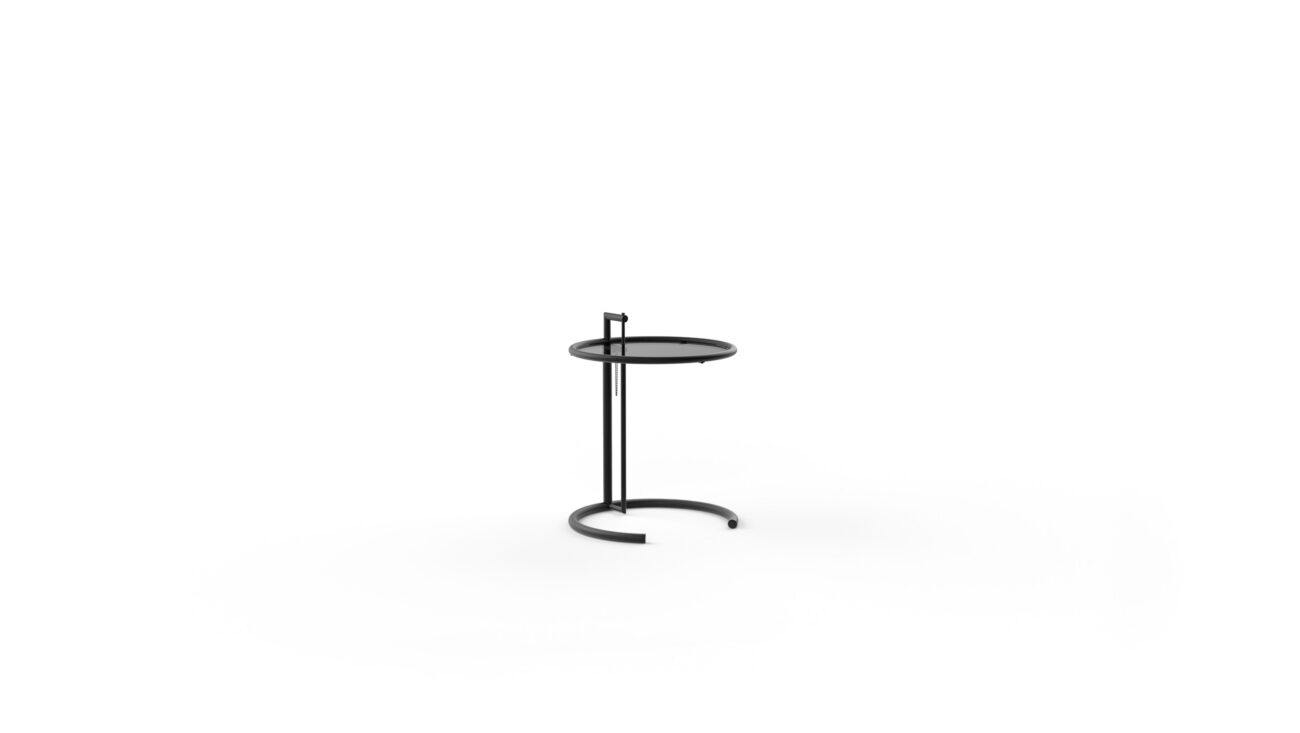 Adjustable Table E 1027 1927 Reproduction by Archetype Forms - Eileen Gray - Front Angle-2 View