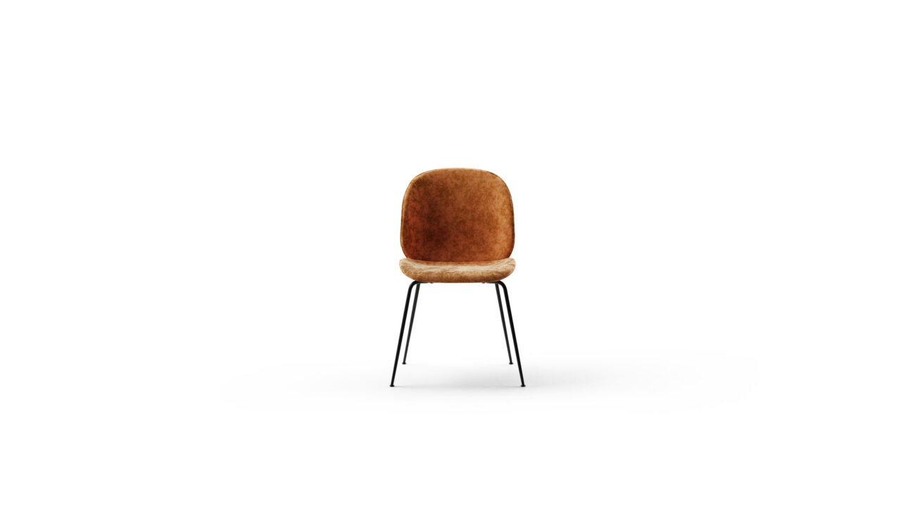 Gubi Beetle Dining Chair Reproduction by Archetype Forms - Stine Gam & Enrico Fratesi - Front View