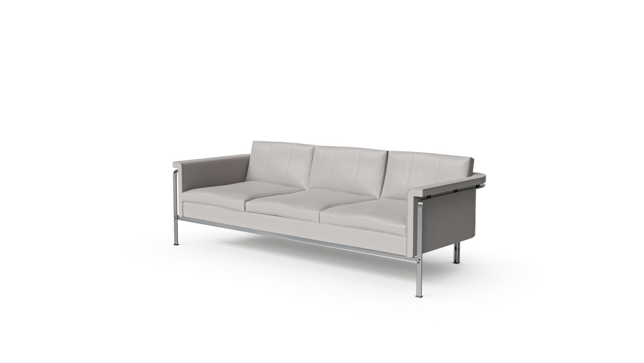 Model 6913 Brüning Sofa: 3-Seat for Kill International Reproduction by Archetype Forms - Horst Brüning - Front-Angle View