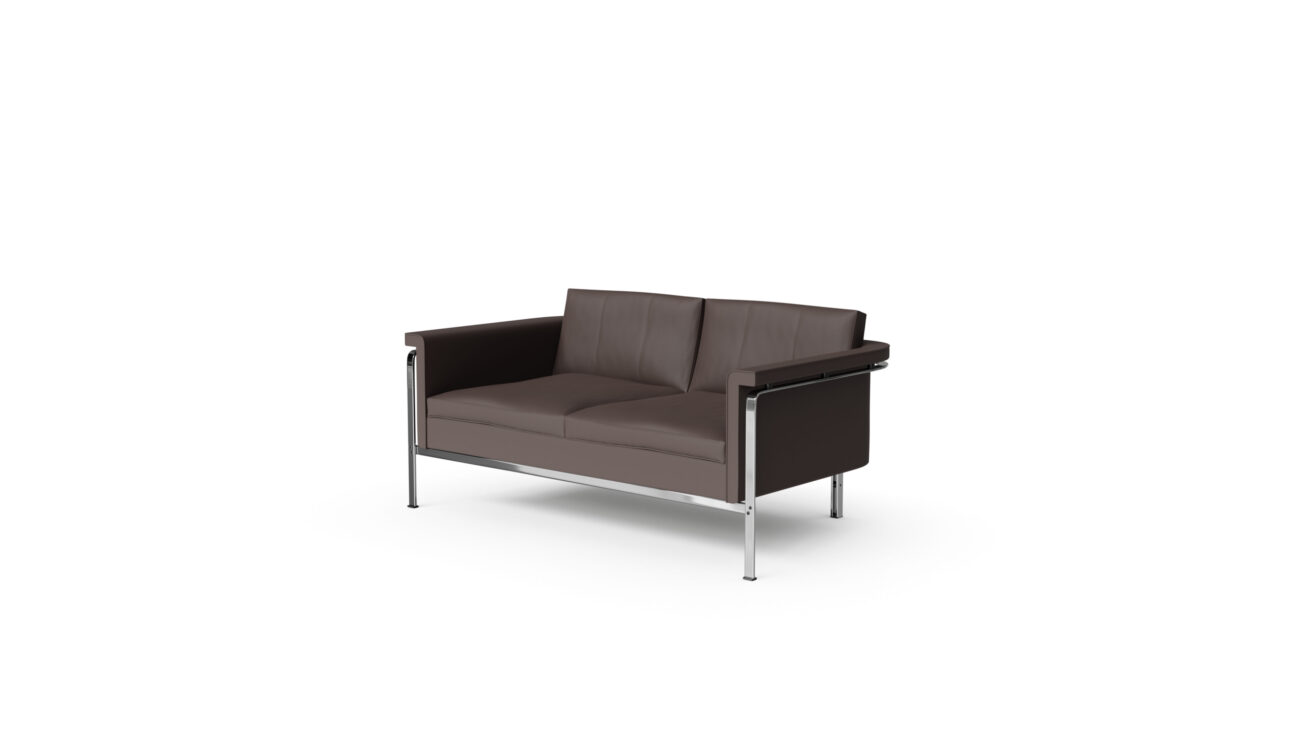 Model 6912 Brüning Sofa: 2-Seat for Kill International Reproduction by Archetype Forms - Horst Brüning - Front-Angle View