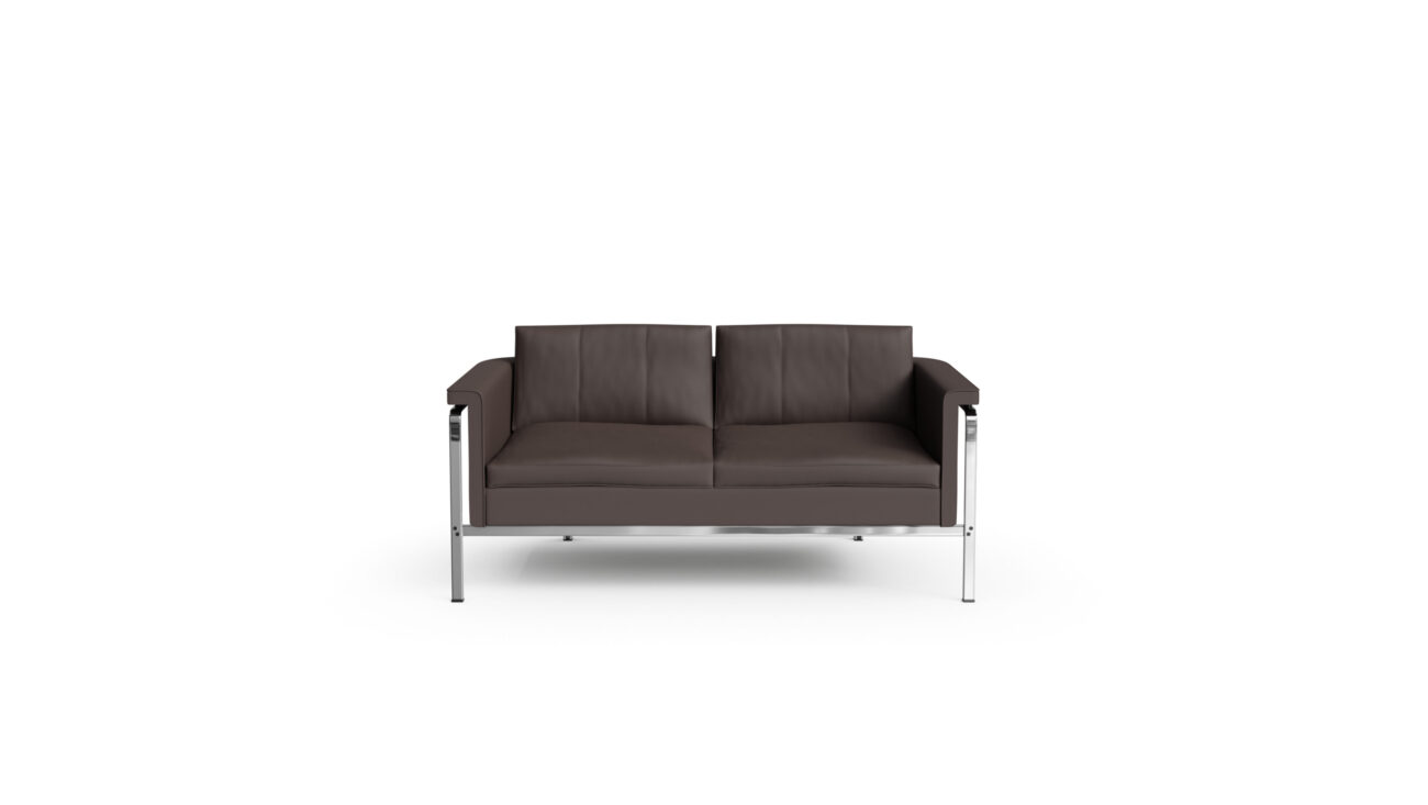 Model 6912 Brüning Sofa: 2-Seat for Kill International Reproduction by Archetype Forms - Horst Brüning - Front View