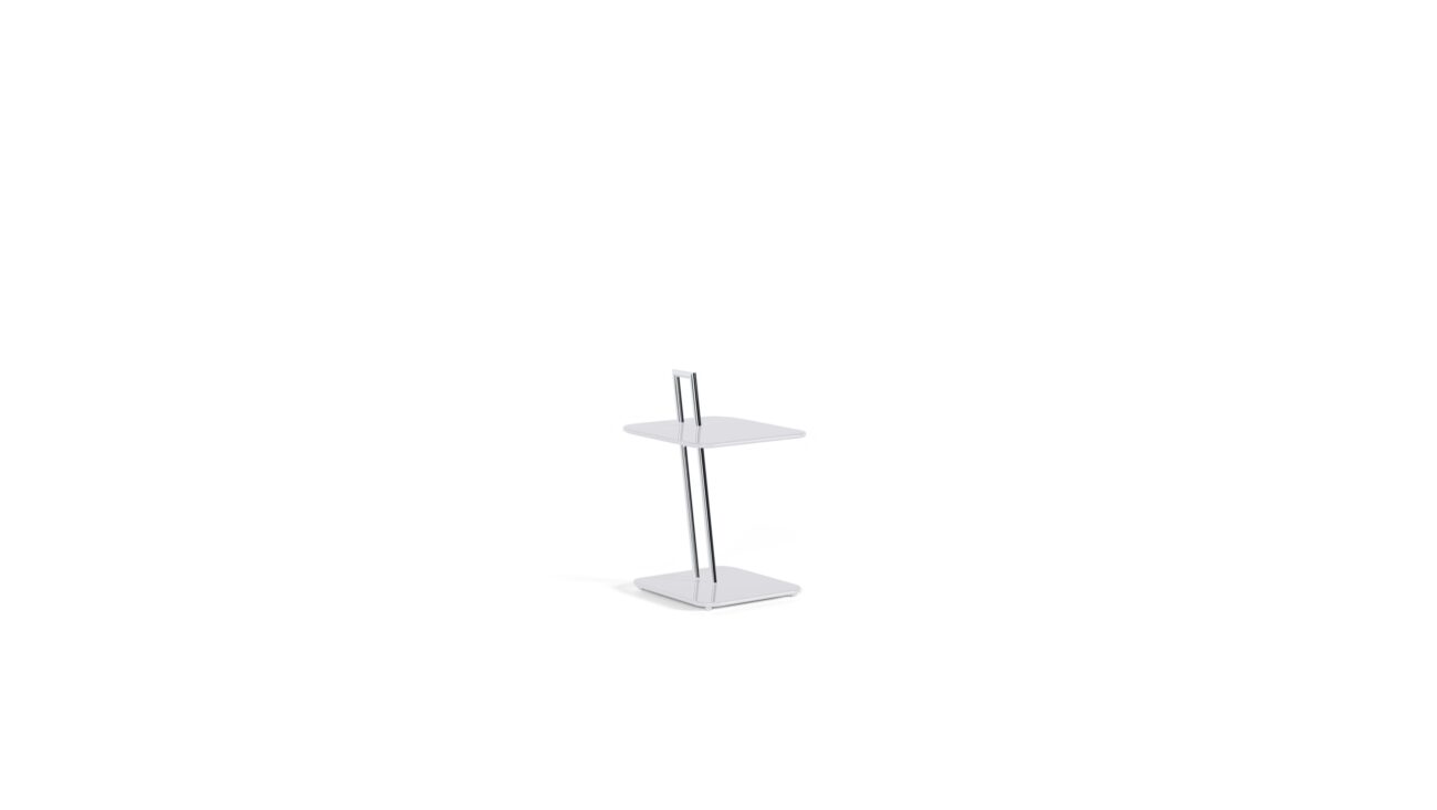 Occasional Table 1927: Square Reproduction by Archetype Forms - Eileen Gray - Front Angle-2 View