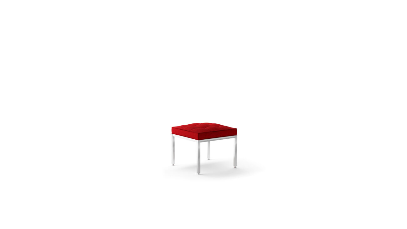 Relaxed Stool: 1-Seat Stool 2530yrc1 Reproduction by Archetype Forms - Florence Knoll - Side-View