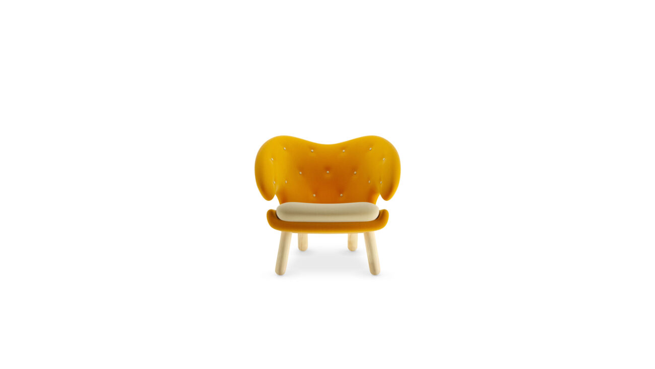 The Pelican Chair House of Finn Juhl Reproduction by Archetype Forms - Finn Juhl - Front View