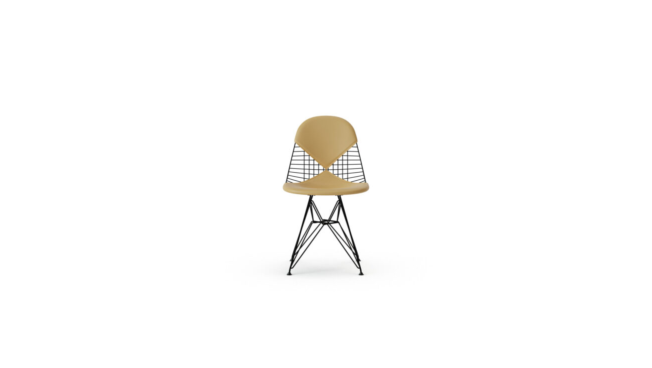 WIre Base DKR-2 Eiffel Wire Side Chair Bikini Chair Reproduction by Archetype Forms - Charles & Ray Eames - Front View